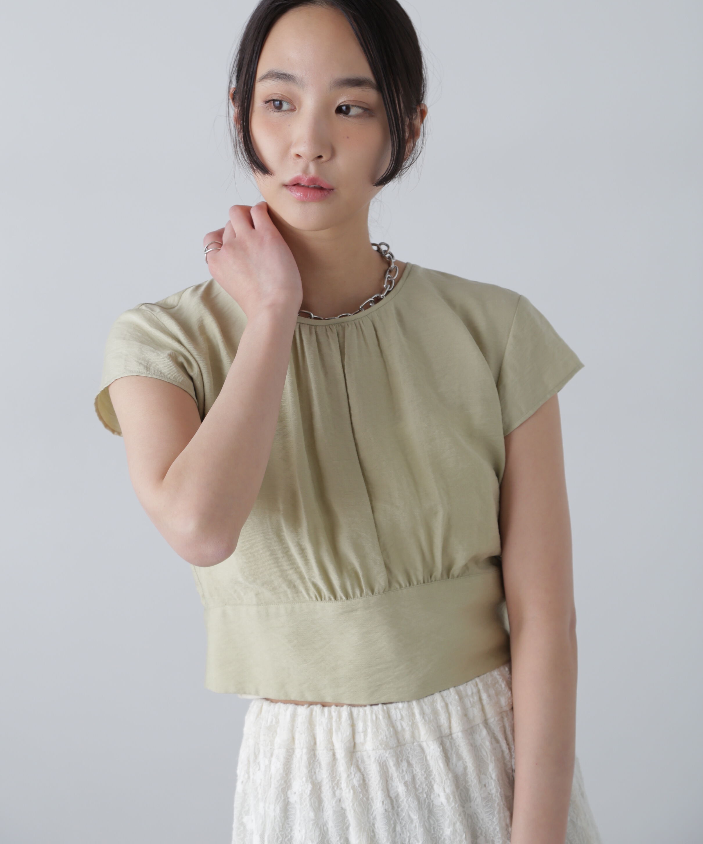  「バックリボンフレンチブラウス」|シャツ・ブラウス|