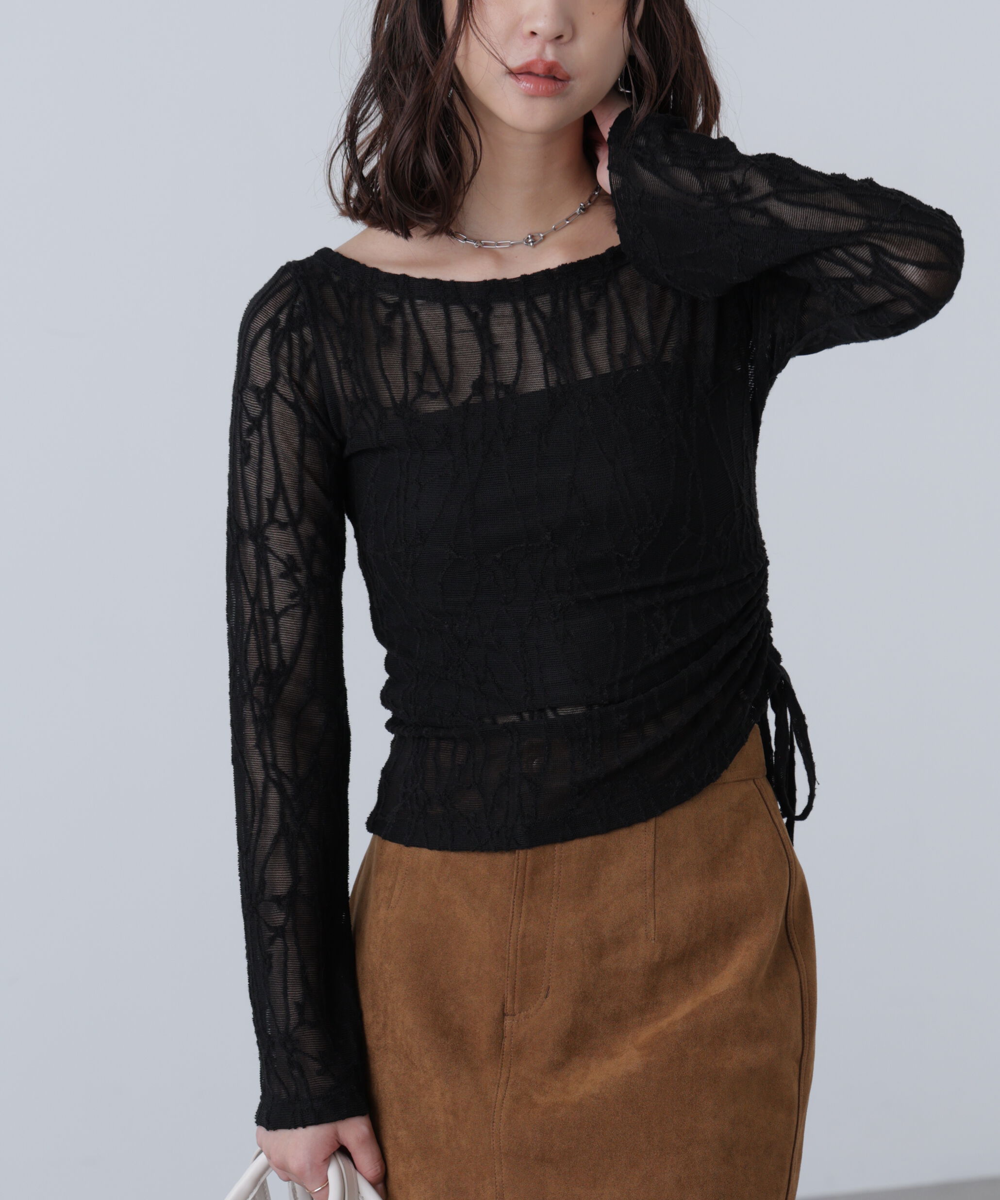  「シアージャガードドロストカットソー」|Tシャツ・カットソー|