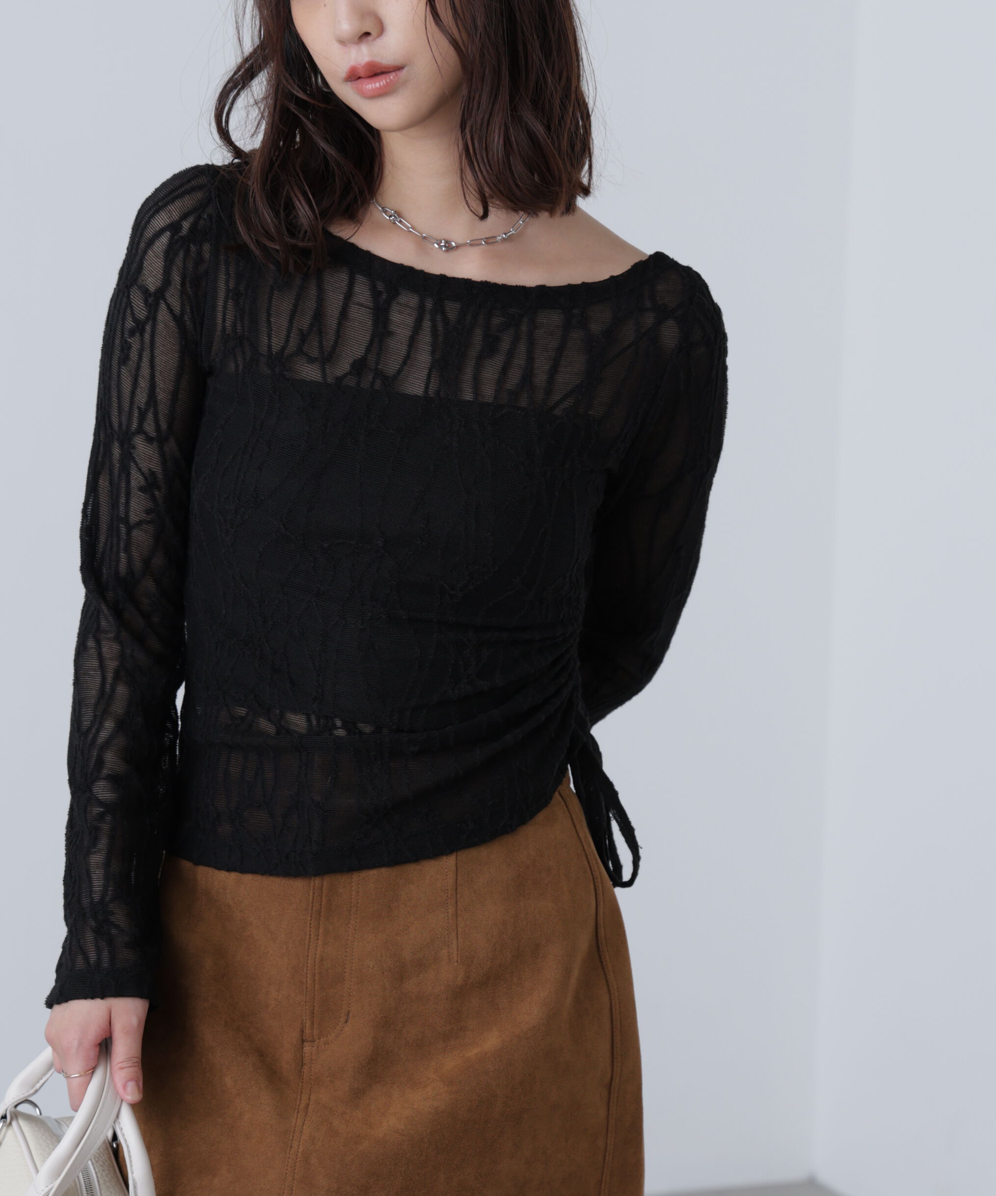  「シアージャガードドロストカットソー」|Tシャツ・カットソー|