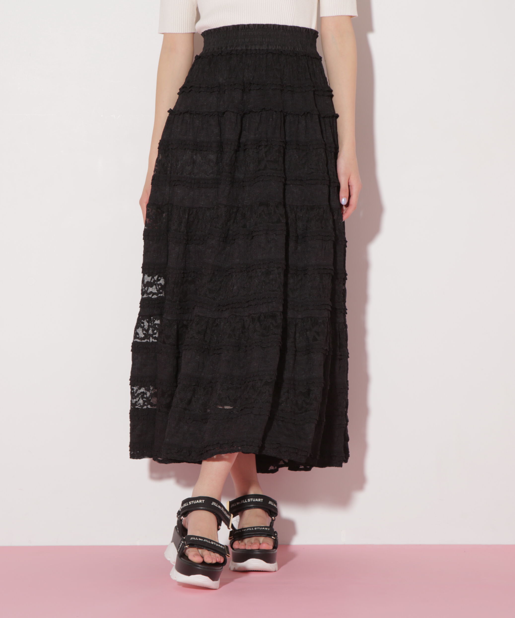  「ティアードレーススカート」|スカート|