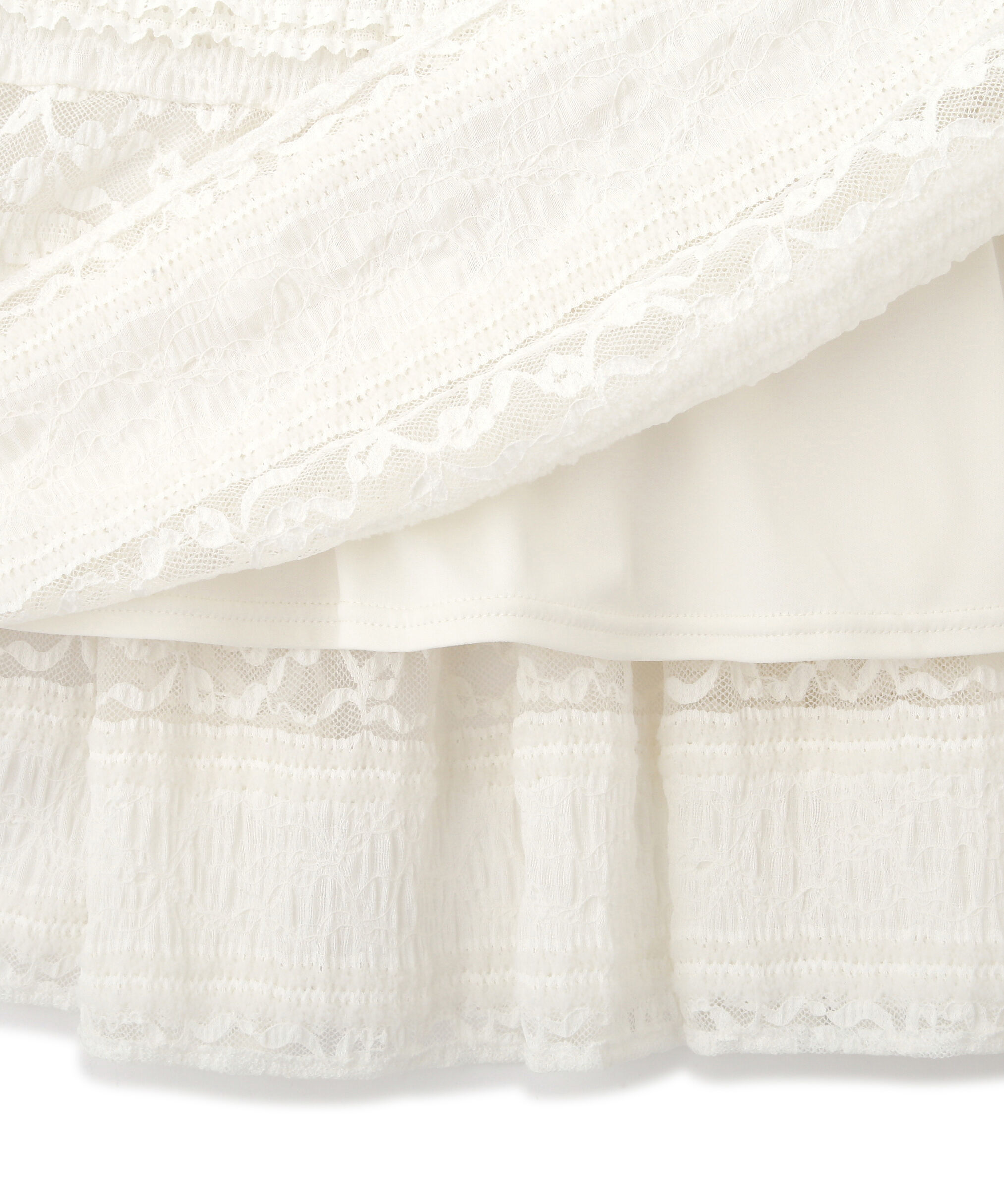  「ティアードレーススカート」|スカート|