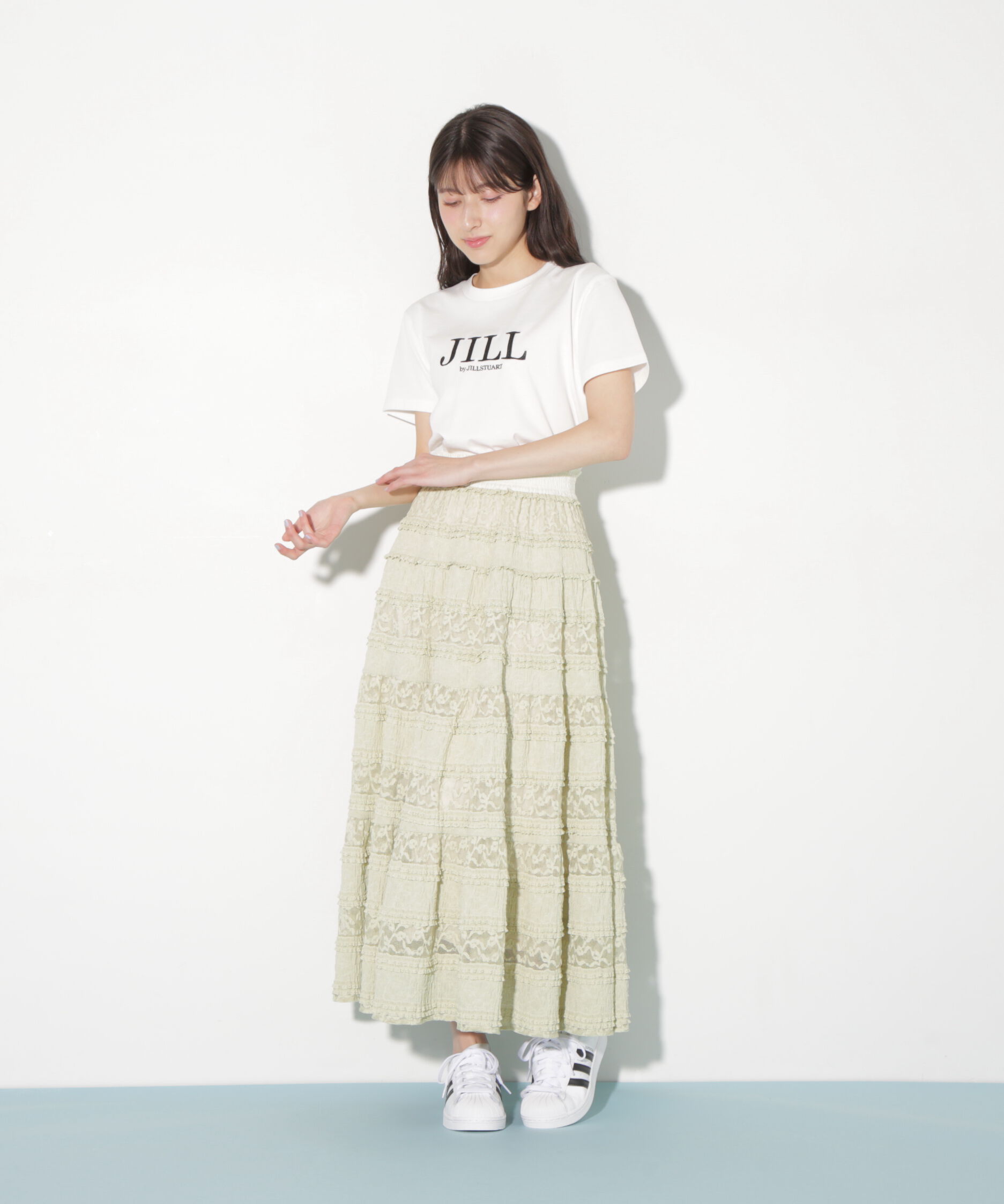  「ティアードレーススカート」|スカート|