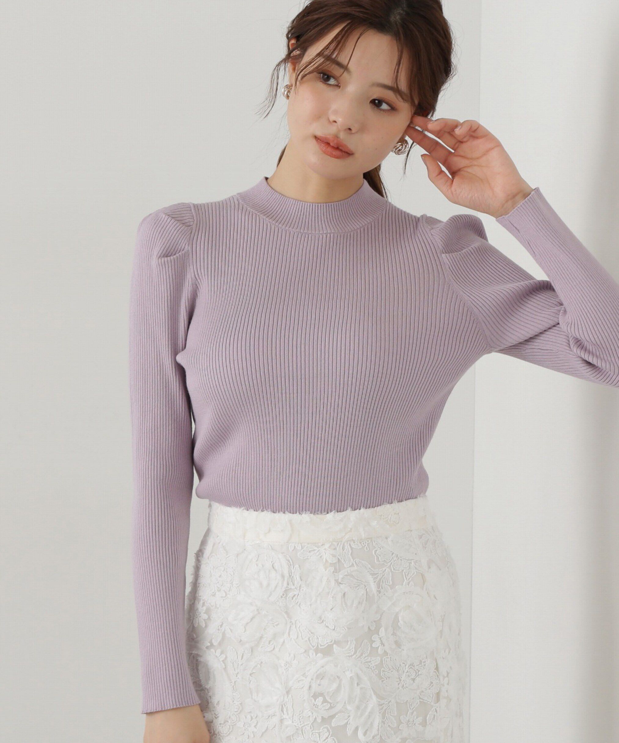 PROPORTION BODY DRESSING「パワーショルダーニット」|ニット・セーター|