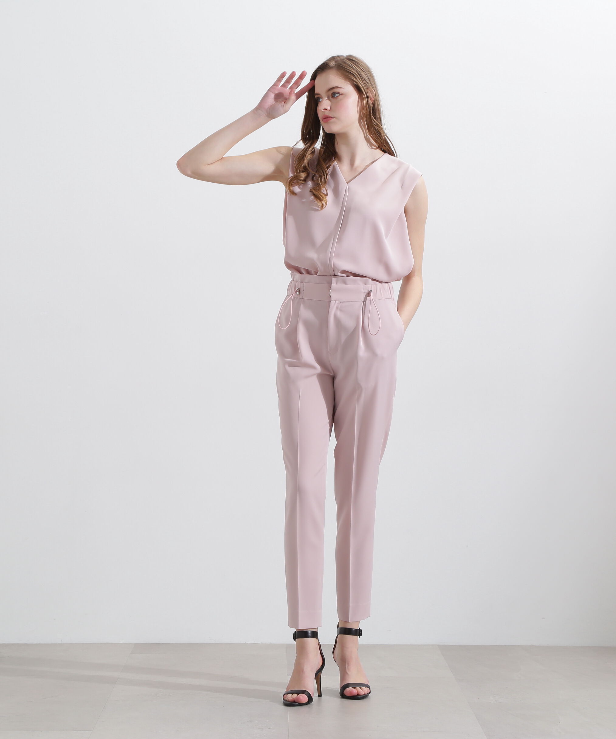  「◆ウエストスピンドルテーパードパンツ」|その他|