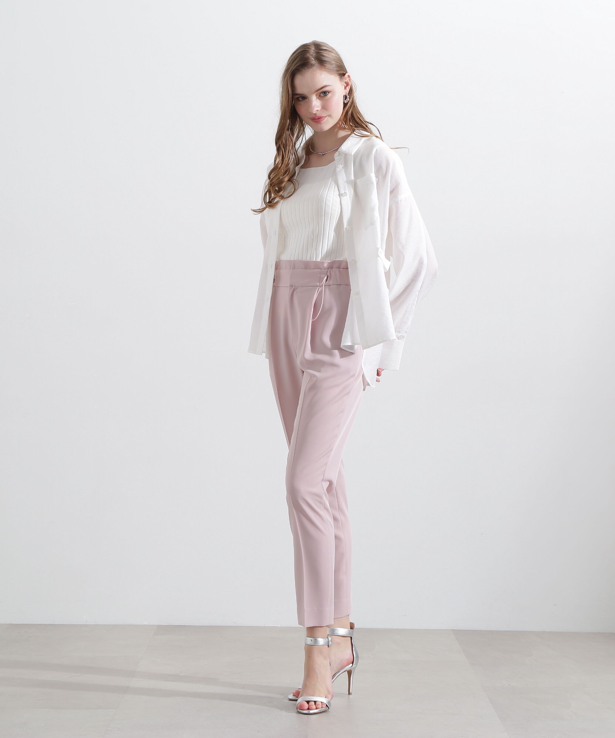  「◆ウエストスピンドルテーパードパンツ」|その他|