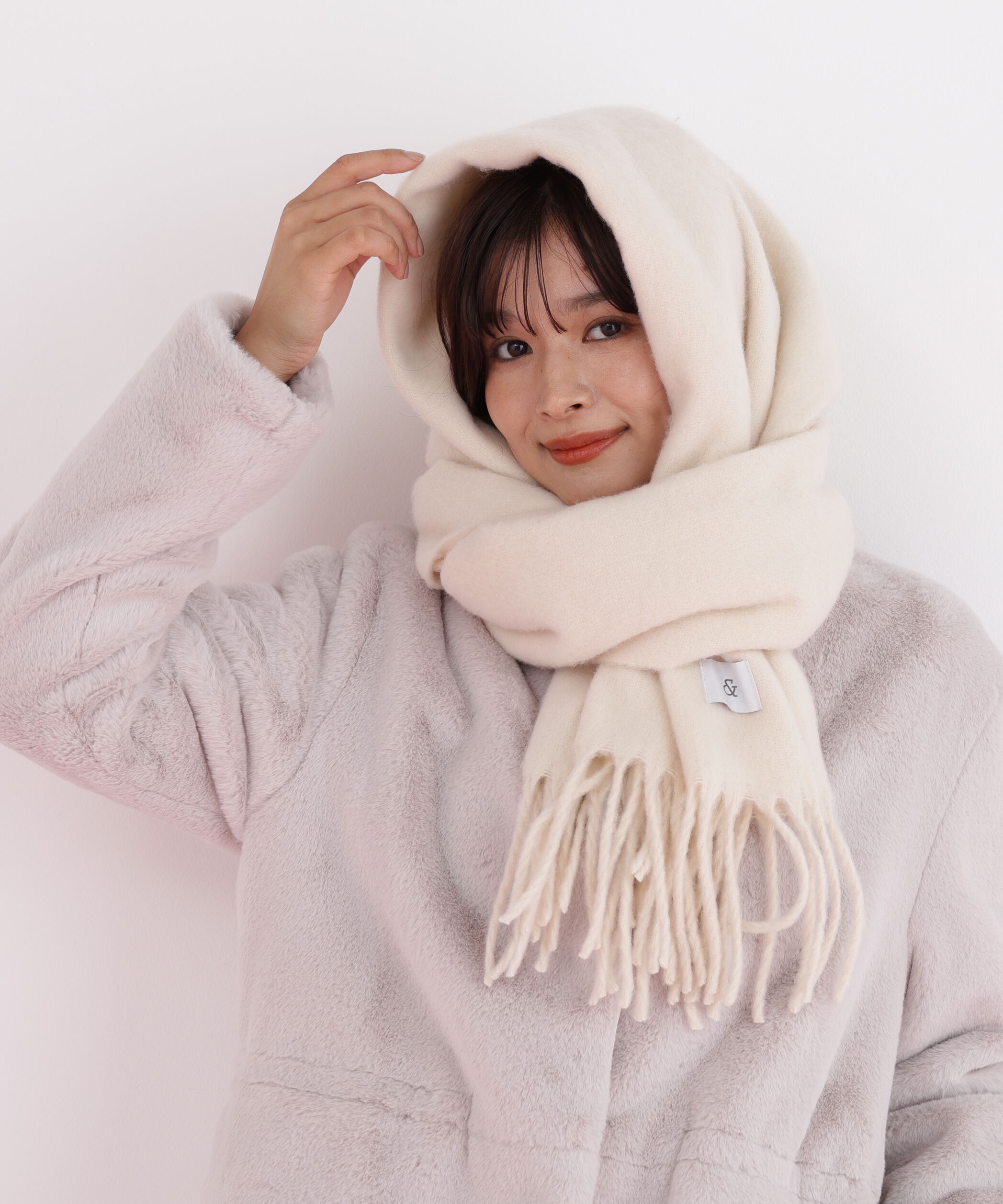  「［WEB限定］ソフトタッチブークレーマフラー」|バンダナ・スカーフ|