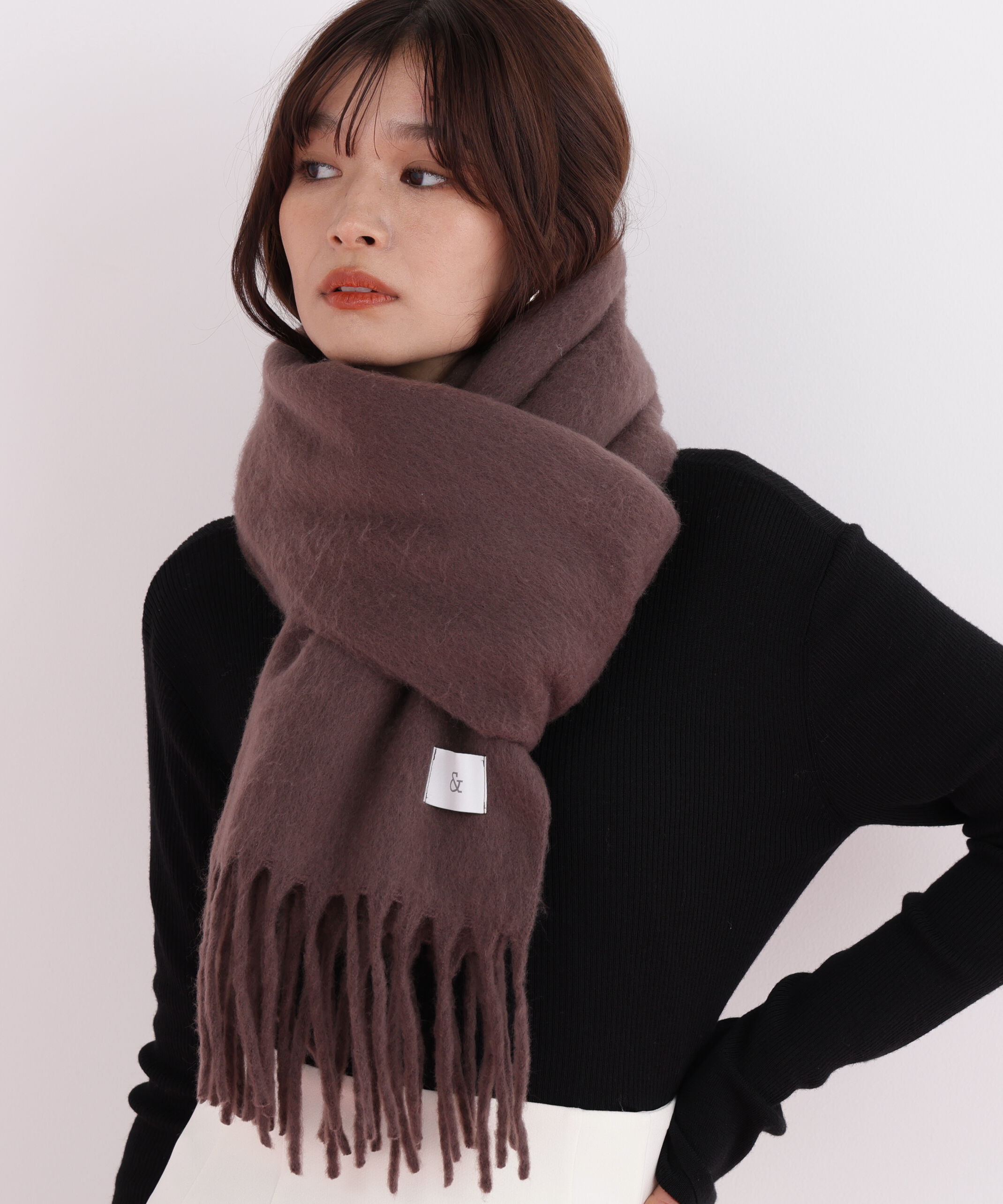  「［WEB限定］ソフトタッチブークレーマフラー」|バンダナ・スカーフ|