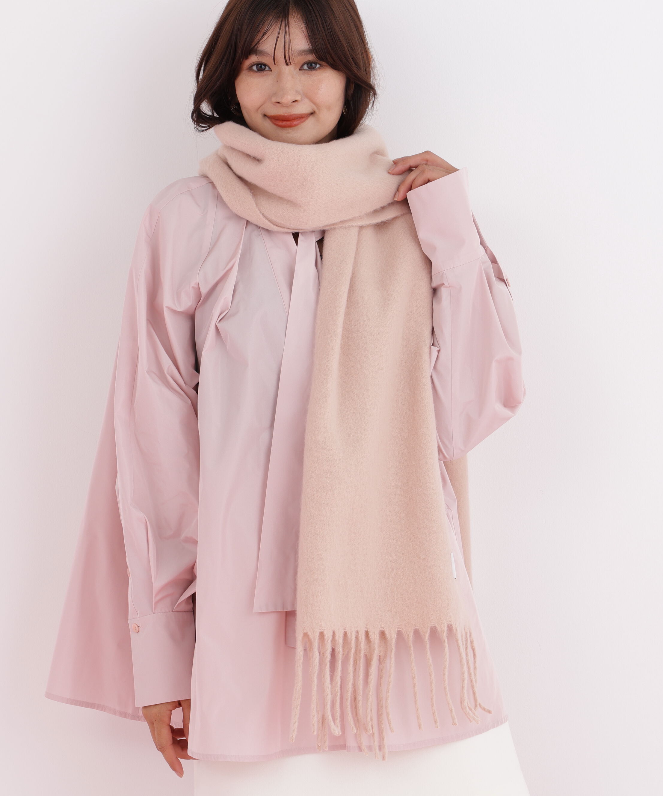  「［WEB限定］ソフトタッチブークレーマフラー」|バンダナ・スカーフ|