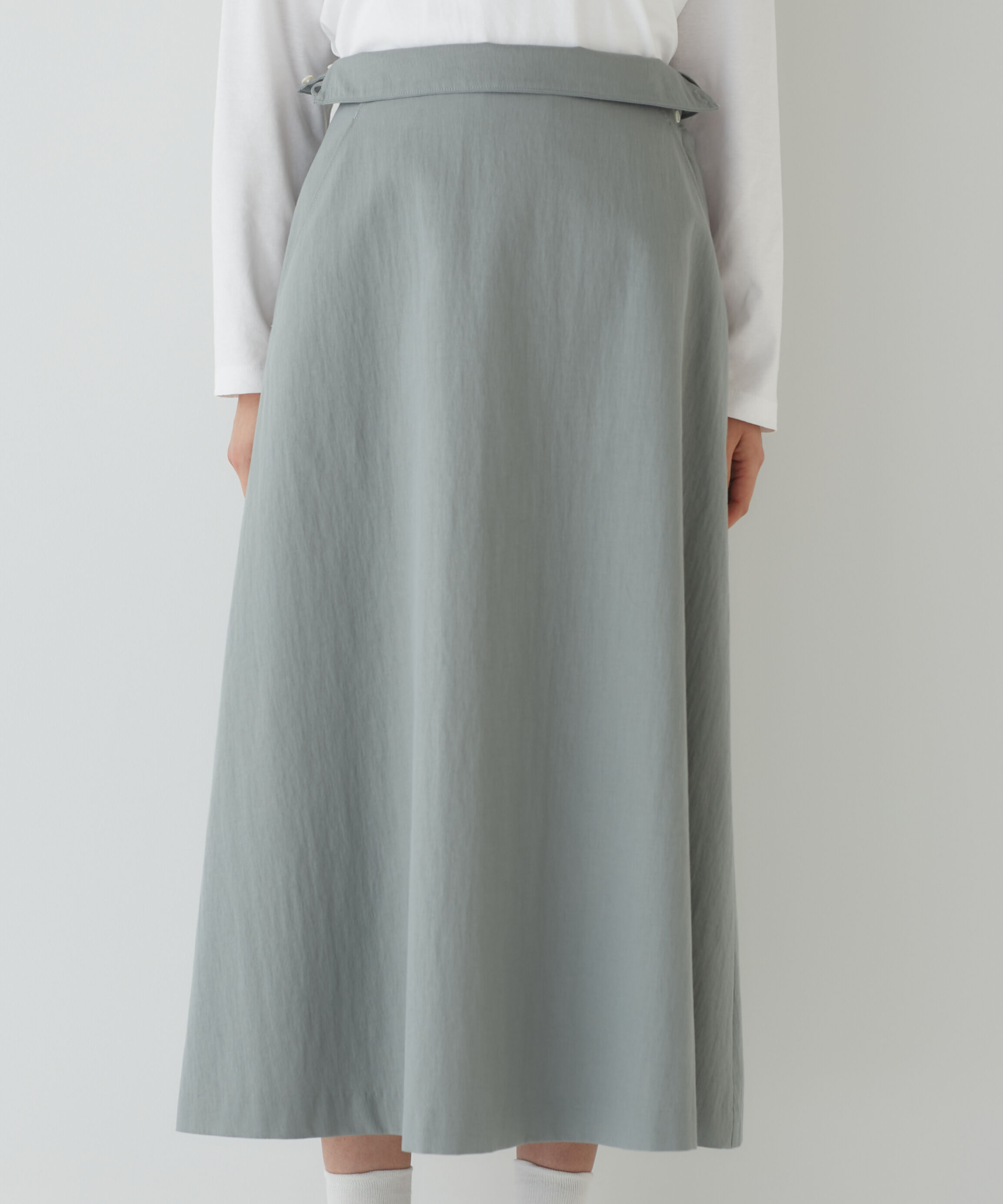  「◆ウエスト折り返しフレアスカート」|スカート|