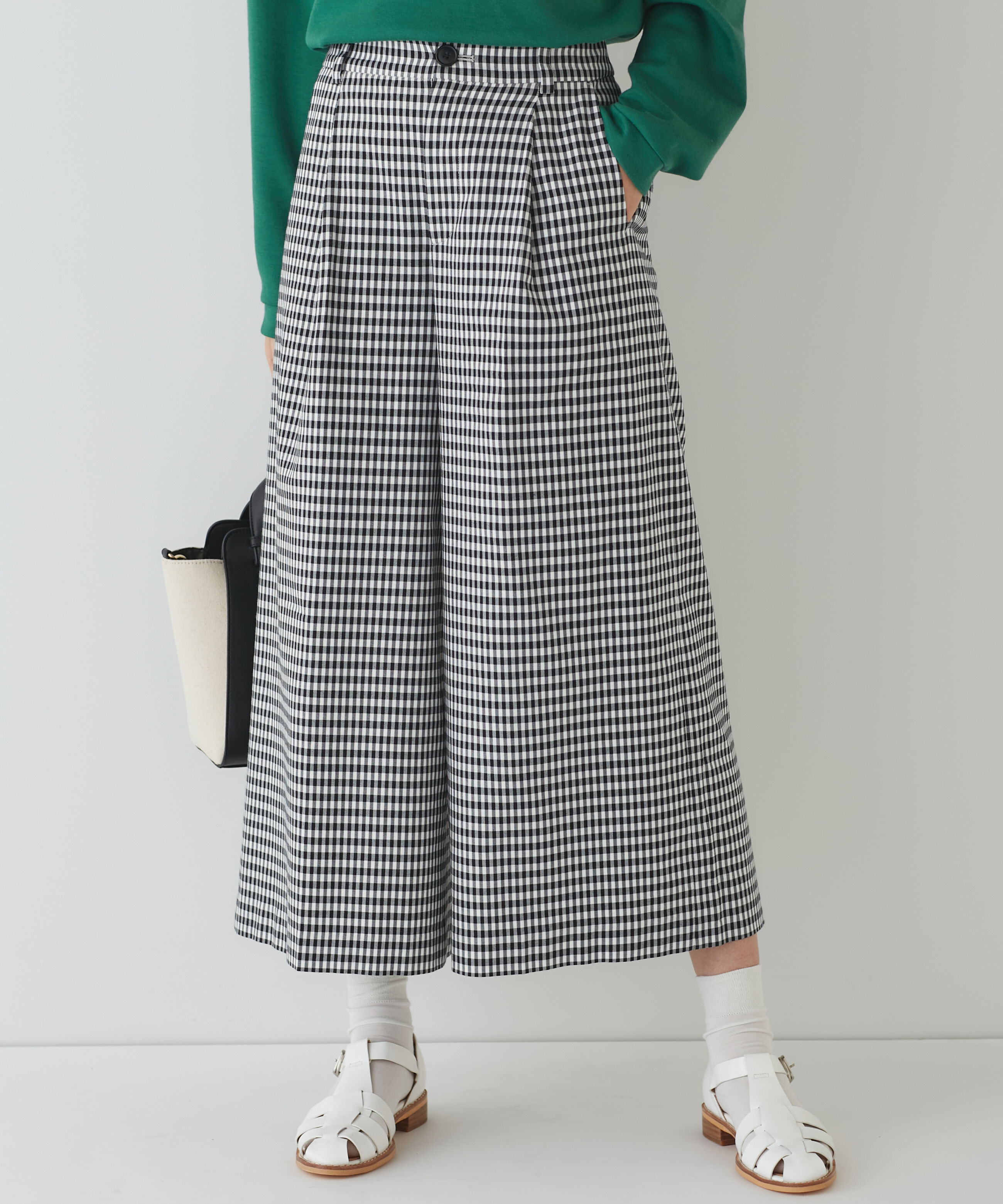  「◆チェックワイドパンツ」|その他|モノトーンギ 3