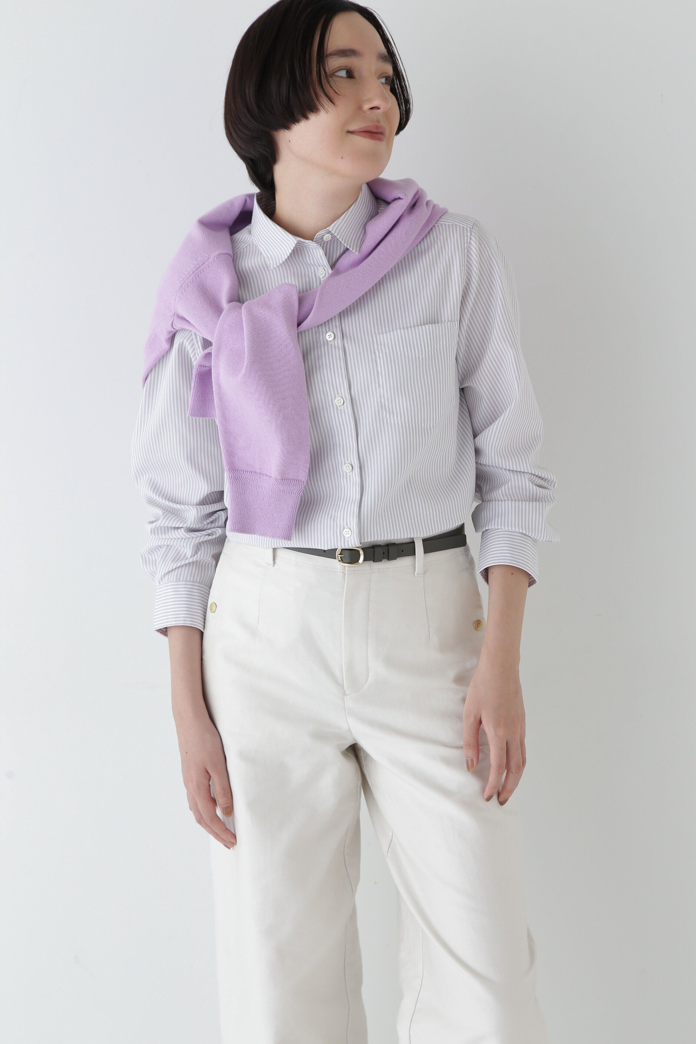  「◆ベーシックカラーストライプシャツ」|シャツ・ブラウス|グレーストラ 3