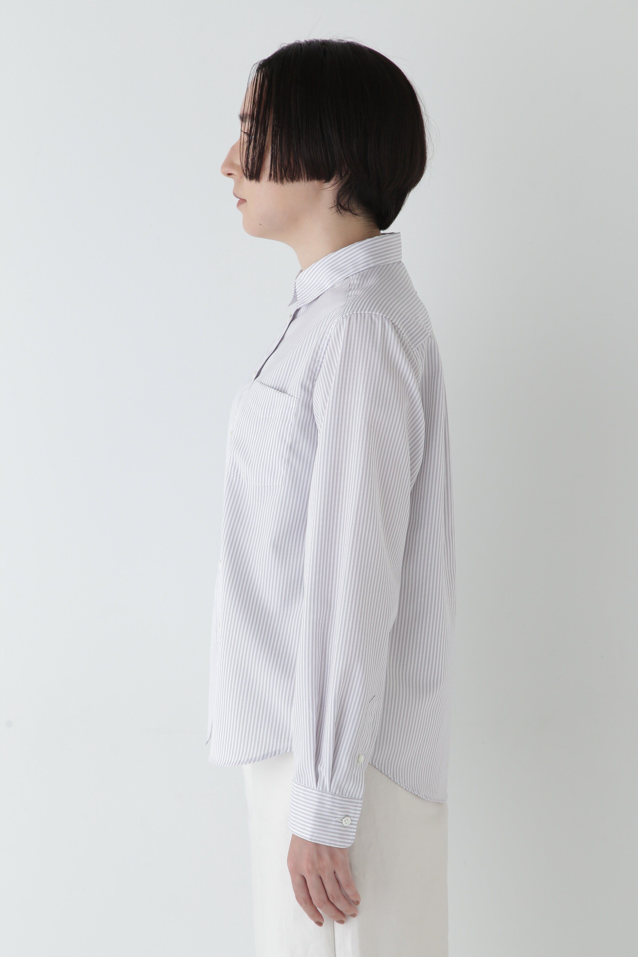  「◆ベーシックカラーストライプシャツ」|シャツ・ブラウス|