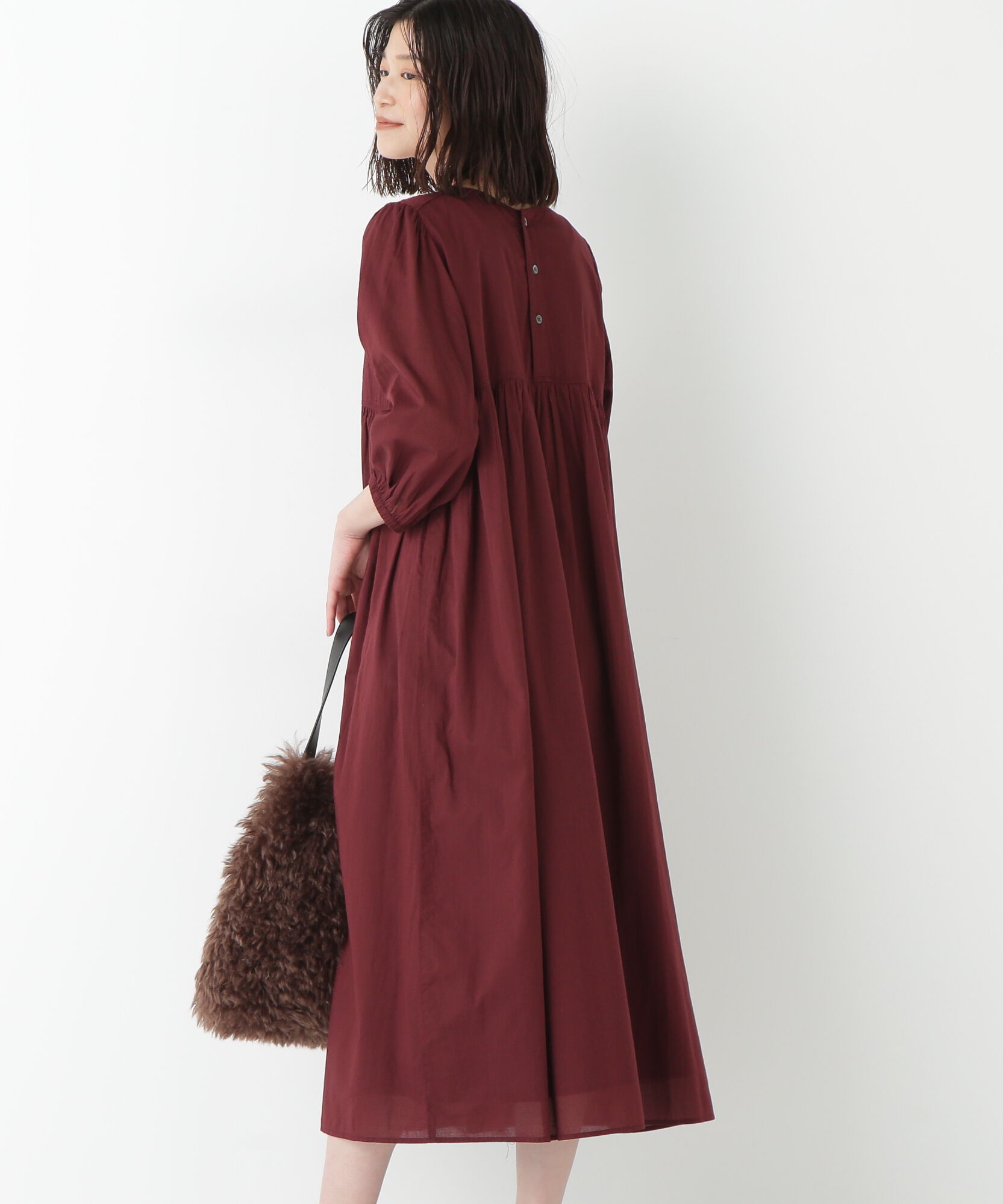  「◆インドコットンボイルキルティングドッキングワンピース」|ワンピース|