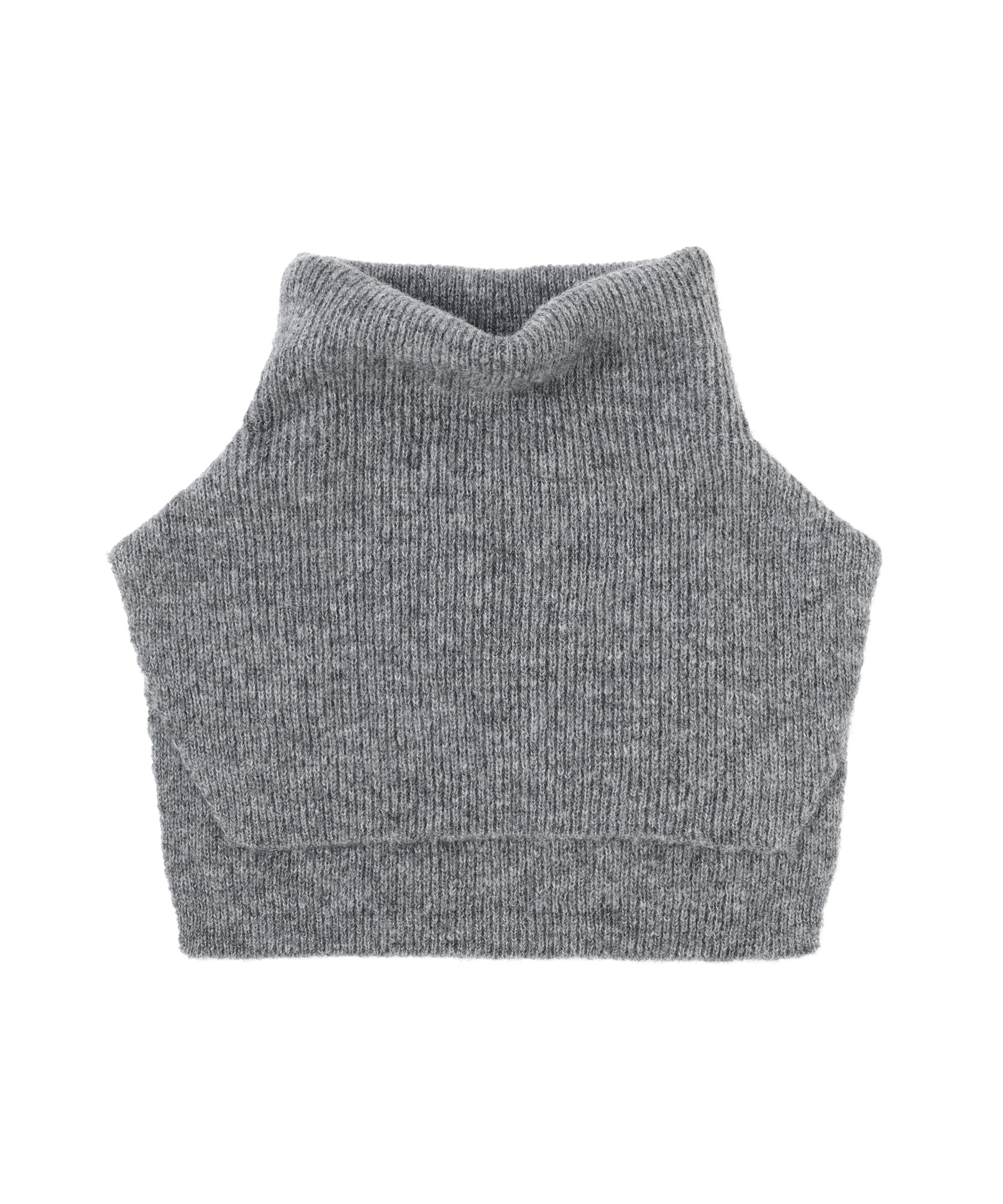  「◆スリットハイネックショートベスト」|ニット・セーター|