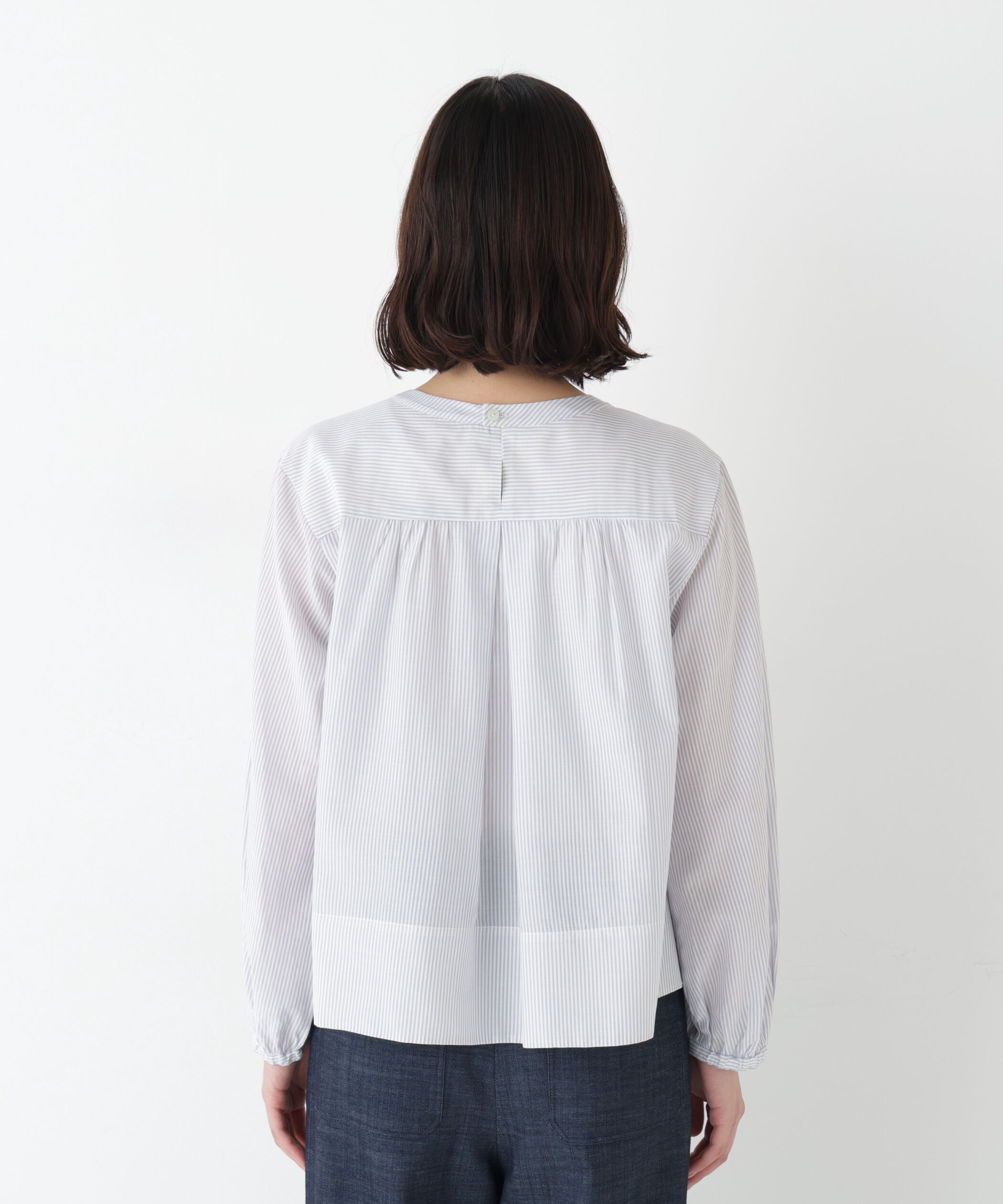  「◆ストライプボリュームＢＬ」|シャツ・ブラウス|