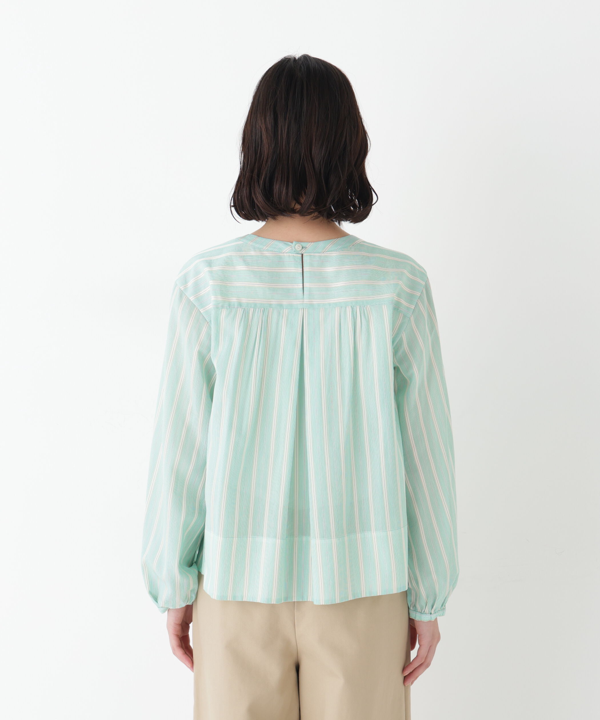  「◆ストライプボリュームＢＬ」|シャツ・ブラウス|