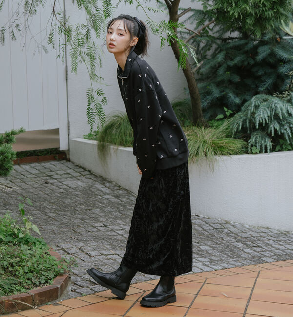 archives「クラッシュベロアタイトスカート」|スカート|