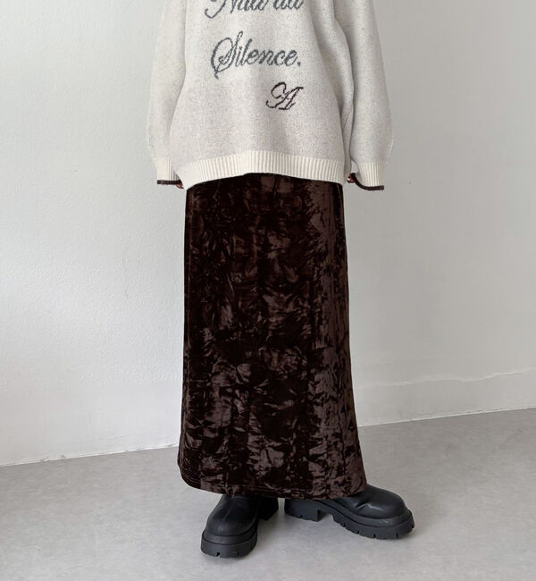 archives「クラッシュベロアタイトスカート」|スカート|