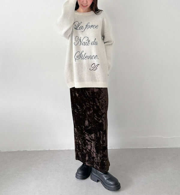 archives「クラッシュベロアタイトスカート」|スカート|