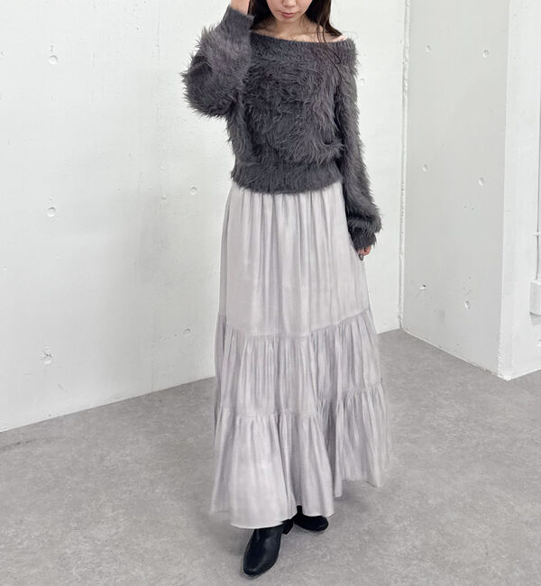 archives「シャイニー切替ティアードスカート」|スカート|