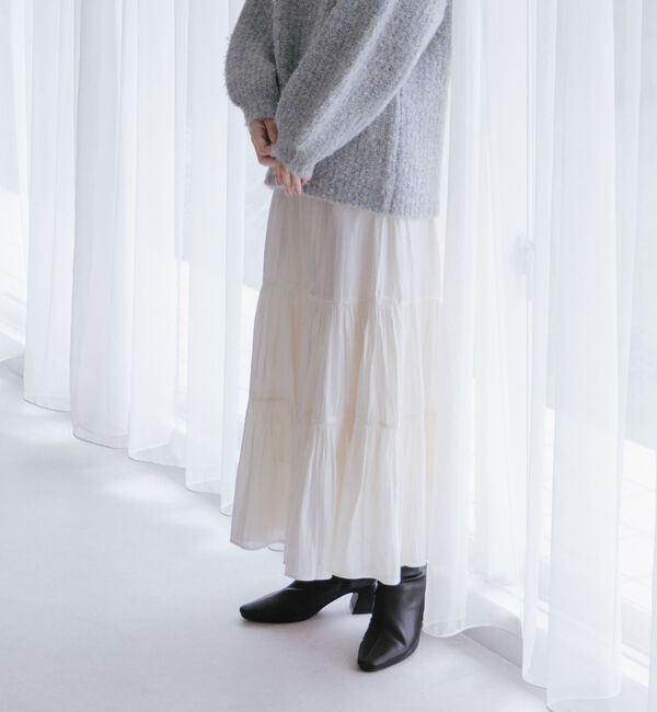 archives「シャイニー切替ティアードスカート」|スカート|