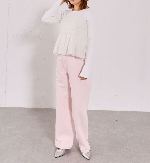 archives「アソートバルーンビスチェ&times;リブニットプルオーバーＳＥＴ」|カーディガン|