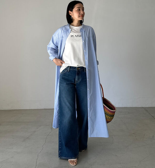 Doux archives「ストライプシャツワンピース」|ワンピース|SAX