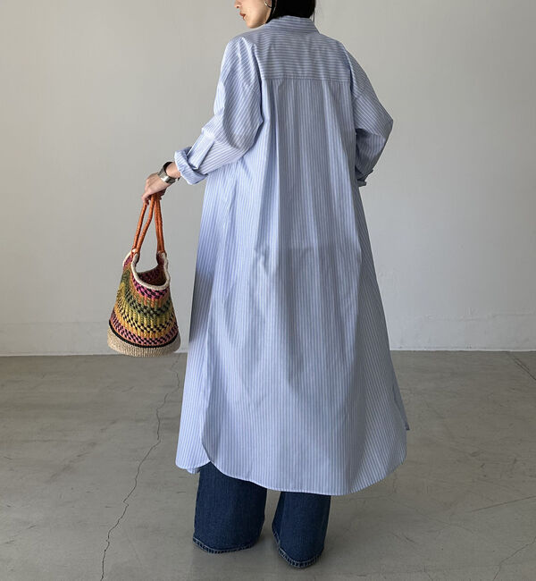 Doux archives「ストライプシャツワンピース」|ワンピース|