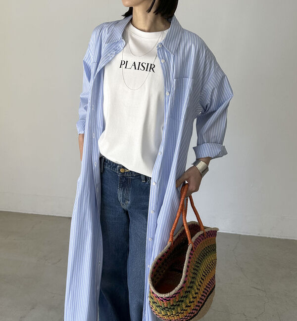 Doux archives「ストライプシャツワンピース」|ワンピース|