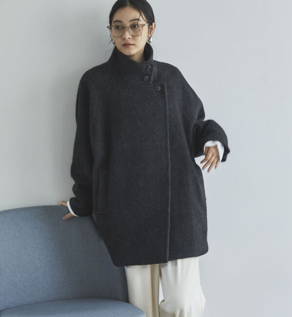 Doux archives「シャギースタンドオーバーコート」|ダッフルコート|
