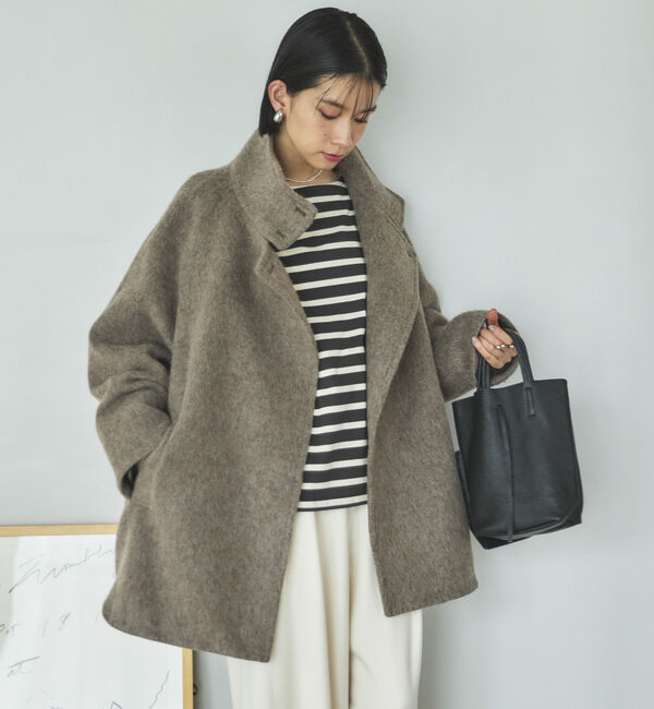 Doux archives「シャギースタンドオーバーコート」|ダッフルコート|