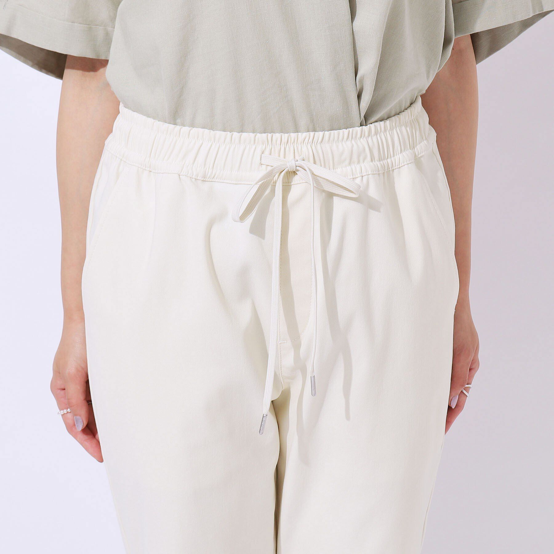 SHOO･LA･RUE「【SS-3L/無理せずスリム】 ぐんぐん伸びる イージーテーパードパンツ」|その他|