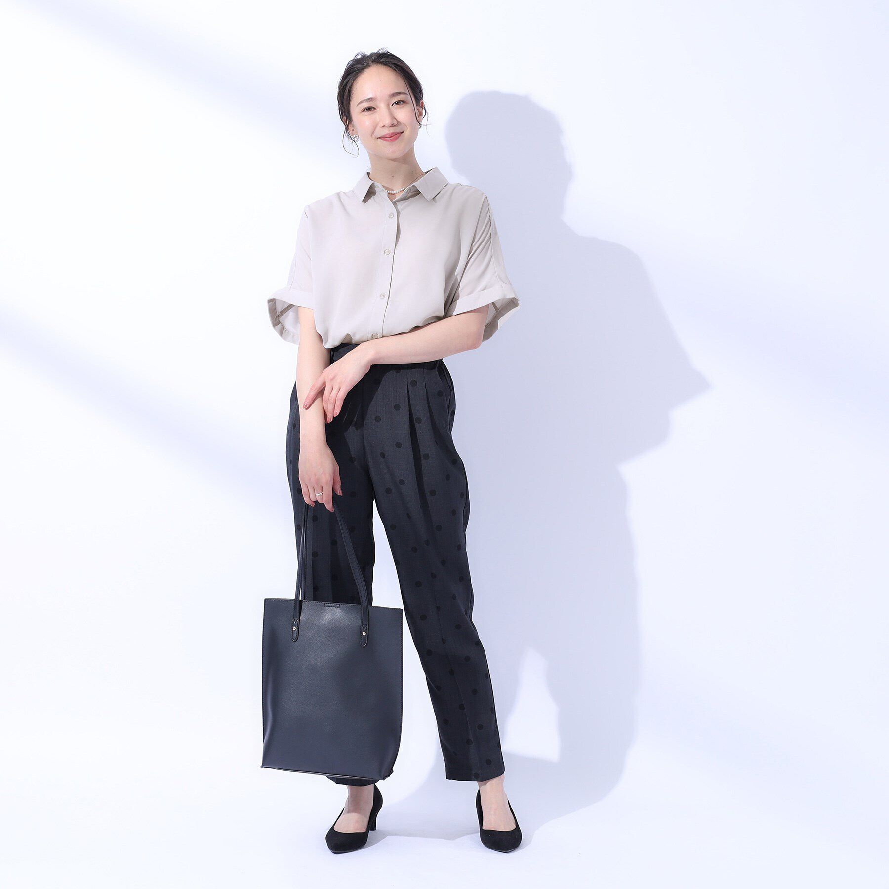 SHOO･LA･RUE「【洗える/プチプラ/無理せずキレイ】オンにもオフにも ドルマンスリーブ前開きシャツ」|シャツ・ブラウス|