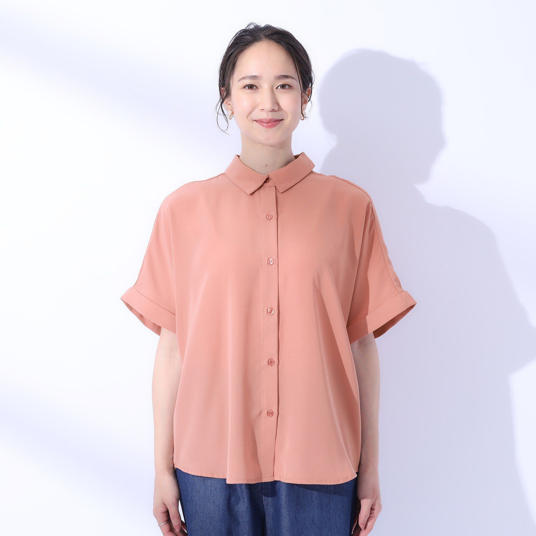 SHOO･LA･RUE「【洗える/プチプラ/無理せずキレイ】オンにもオフにも ドルマンスリーブ前開きシャツ」|シャツ・ブラウス|