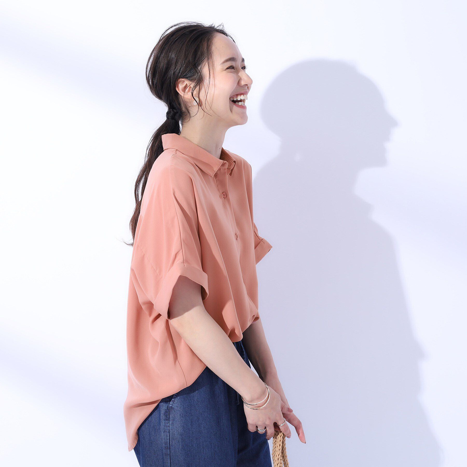 SHOO･LA･RUE「【洗える/プチプラ/無理せずキレイ】オンにもオフにも ドルマンスリーブ前開きシャツ」|シャツ・ブラウス|