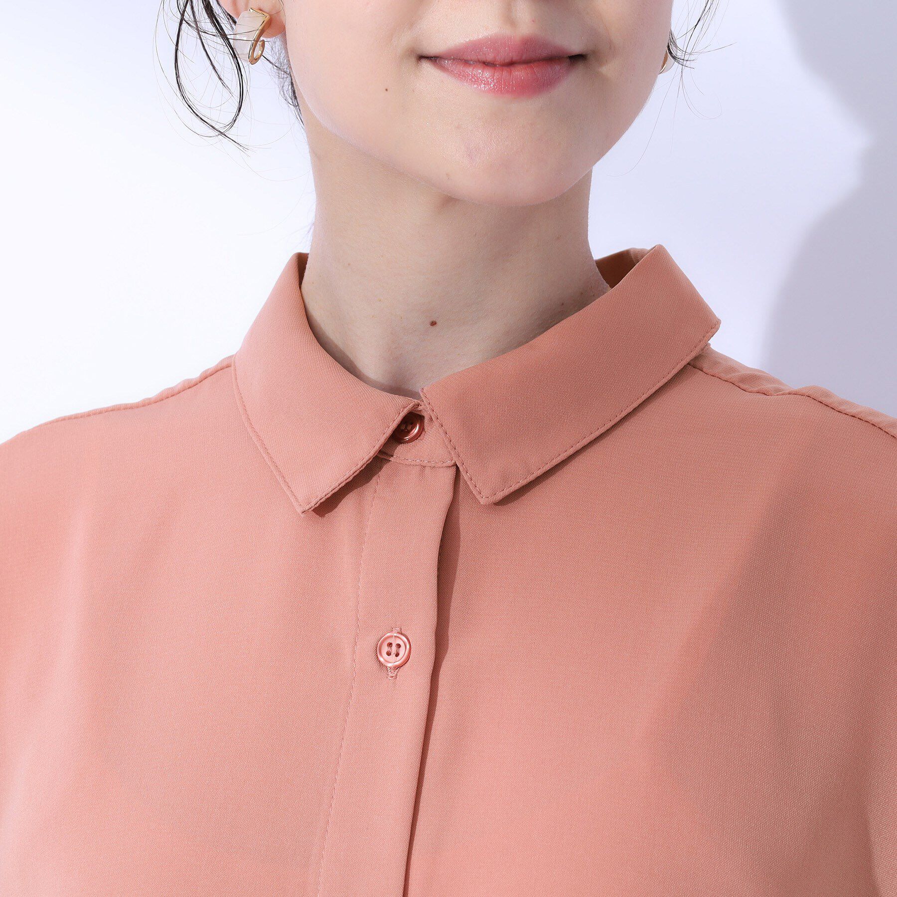 SHOO･LA･RUE「【洗える/プチプラ/無理せずキレイ】オンにもオフにも ドルマンスリーブ前開きシャツ」|シャツ・ブラウス|