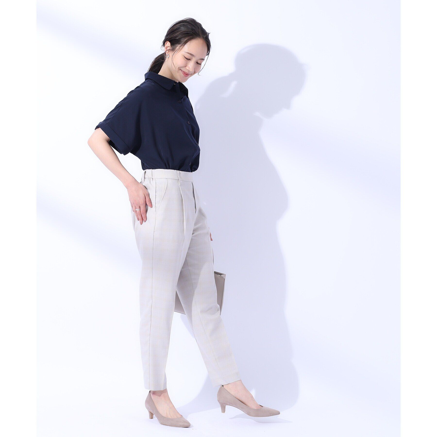 SHOO･LA･RUE「【洗える/プチプラ/無理せずキレイ】オンにもオフにも ドルマンスリーブ前開きシャツ」|シャツ・ブラウス|