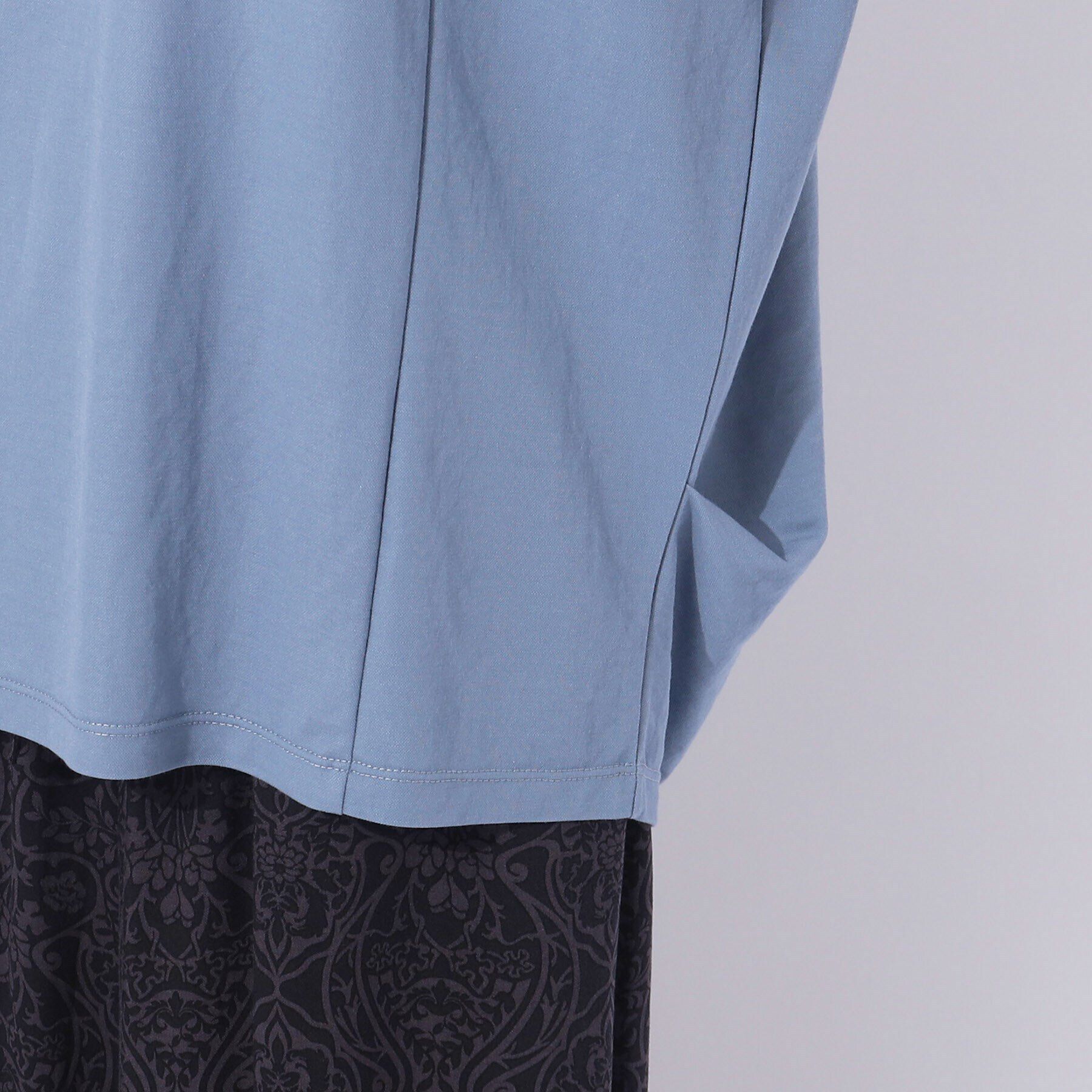 SHOO･LA･RUE「【洗える/体型カバー】上品カジュアル 切替カノコトップス」|Tシャツ・カットソー|