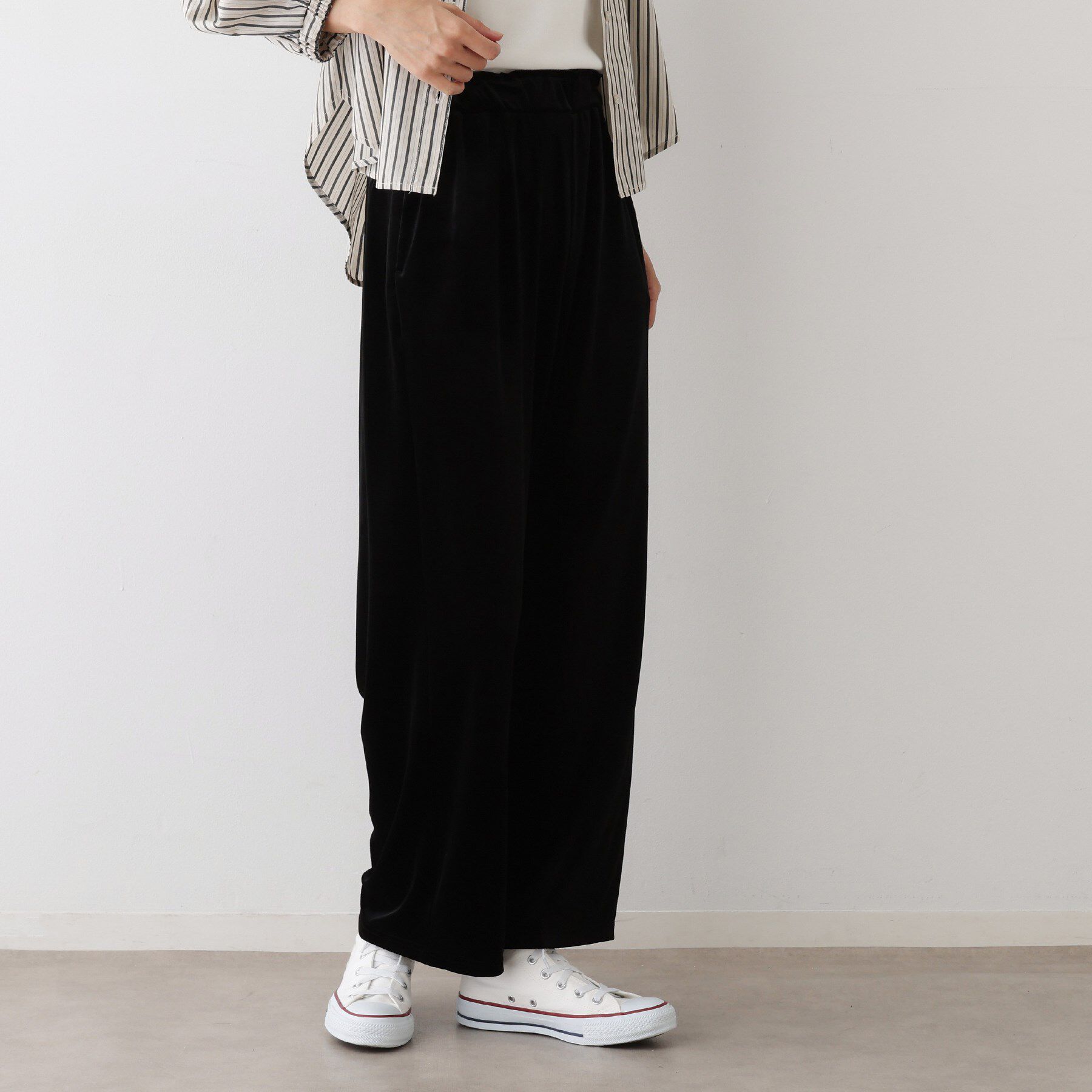 Dessin「【ウエストゴム/洗える】ベロアイージーパンツ」|その他|