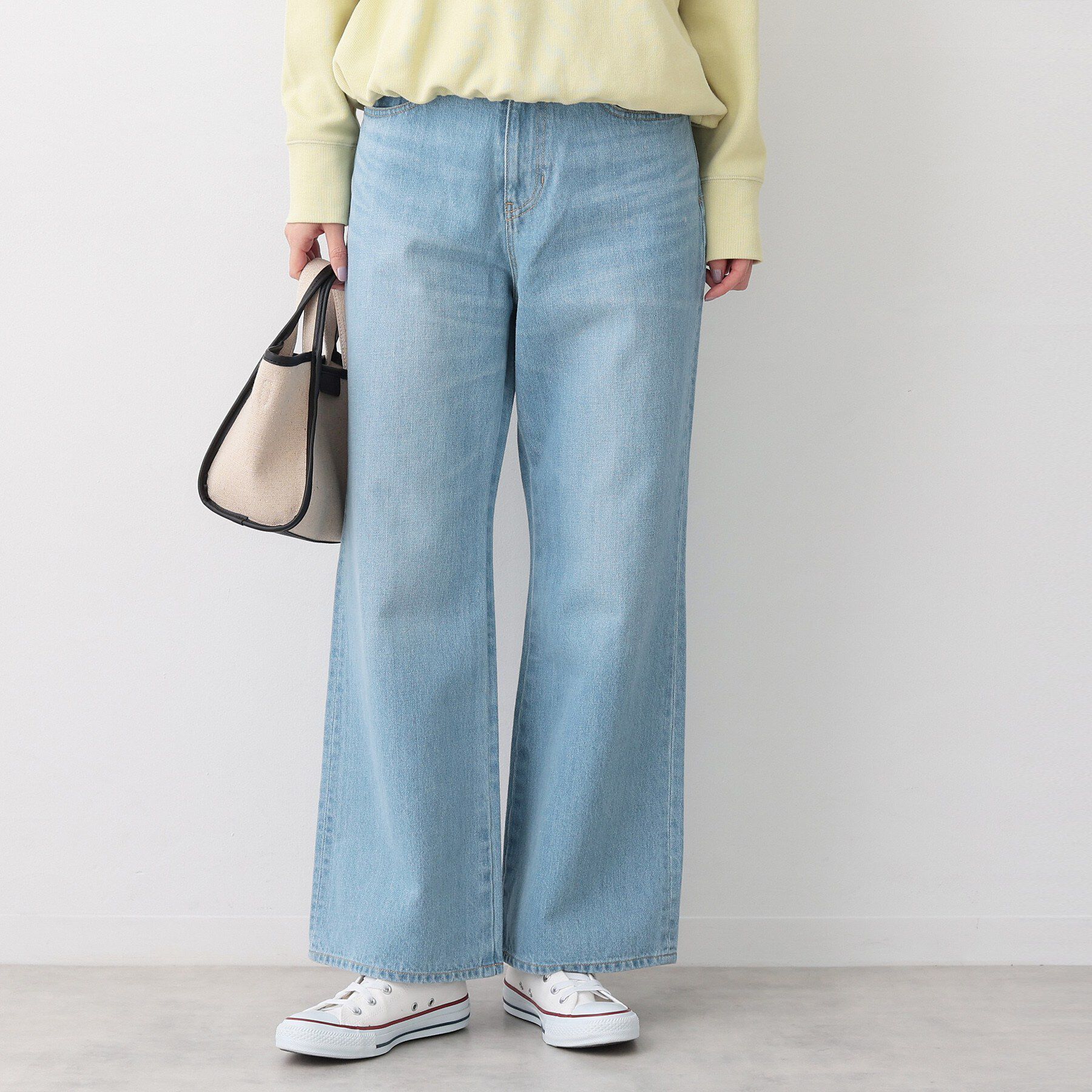 Dessin「【洗える】リラックスフレアシルエット12OZデニム」|その他|サックスブルー(09