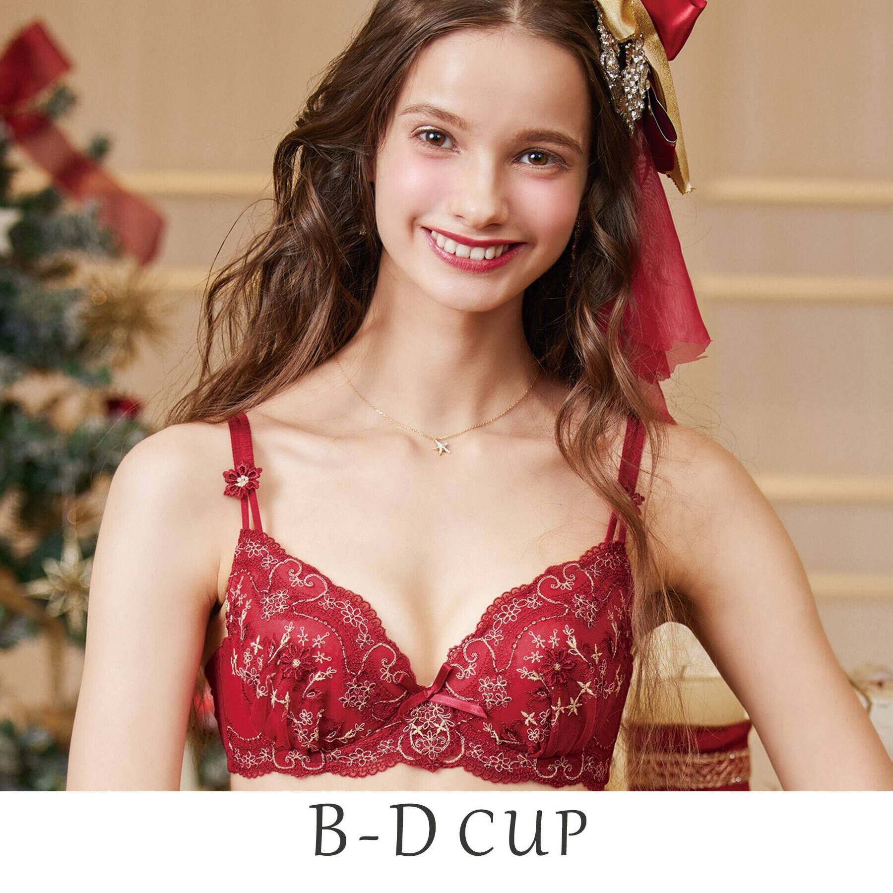 Risa Magli「ノエリア ブラジャー」|インナー|レッド(060)