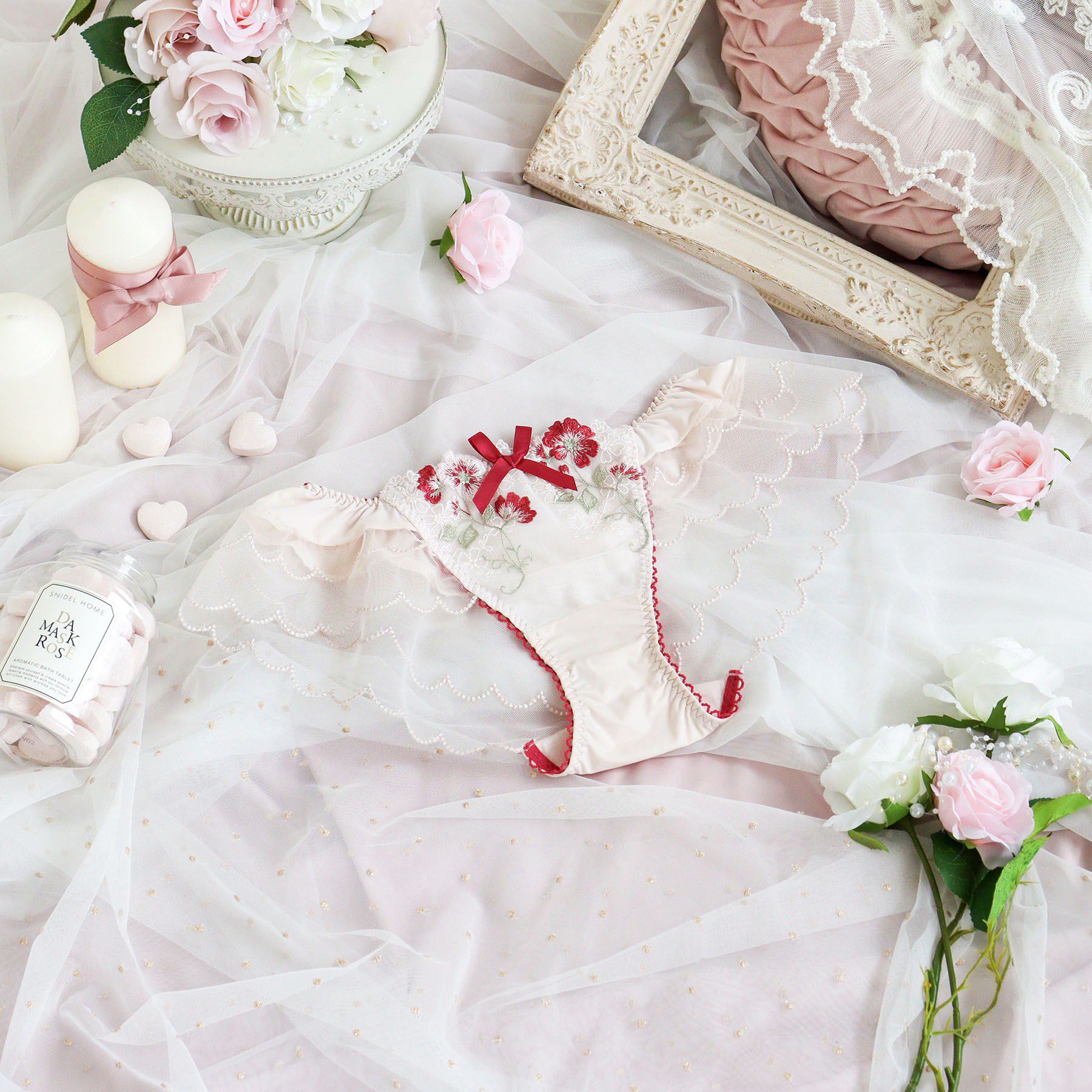 Risa Magli「プティット フレアショーツ」|インナー|レッド(061)