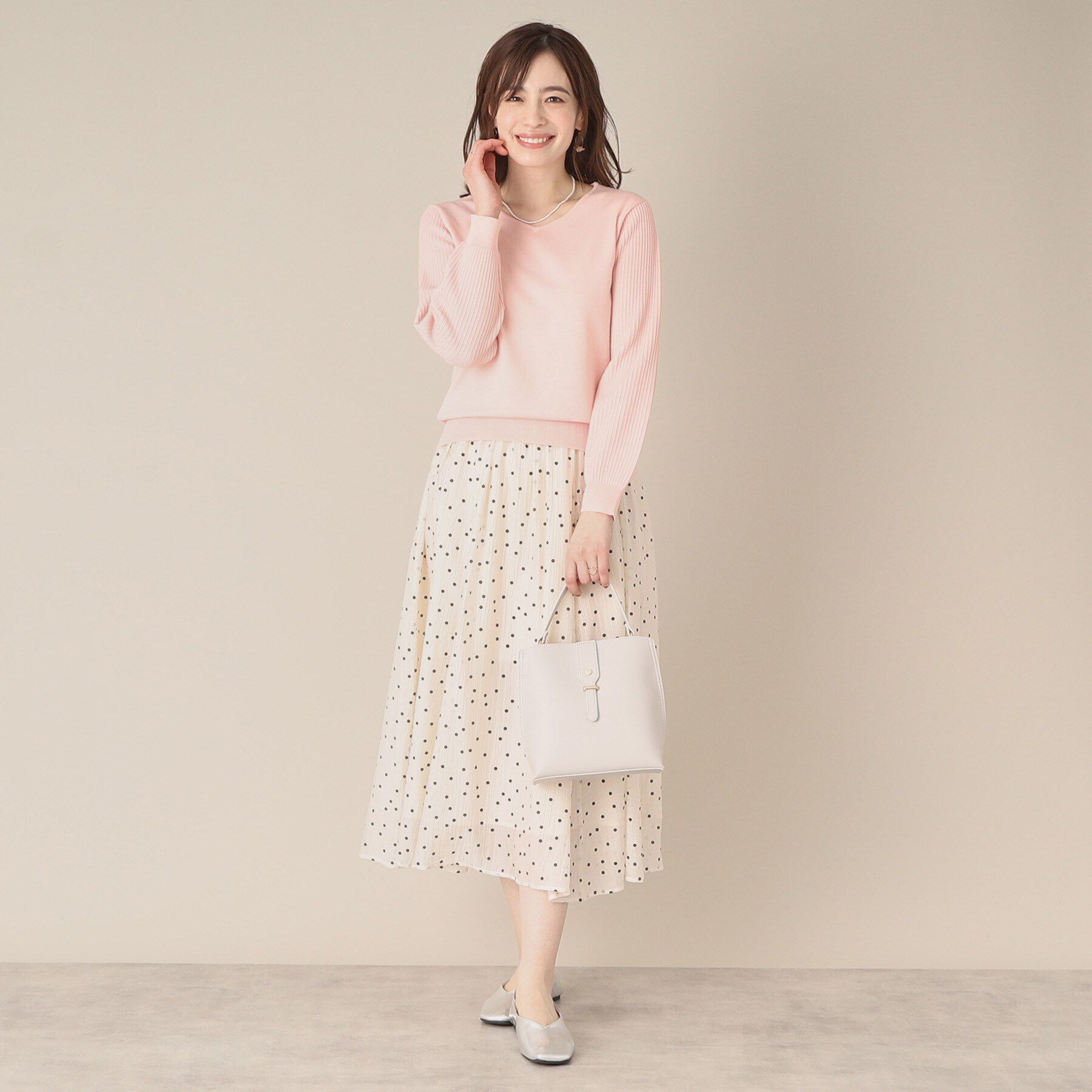 ITS&rsquo;DEMO「【アンチピリング／洗濯機OK】袖編地変化ニット」|ニット・セーター|