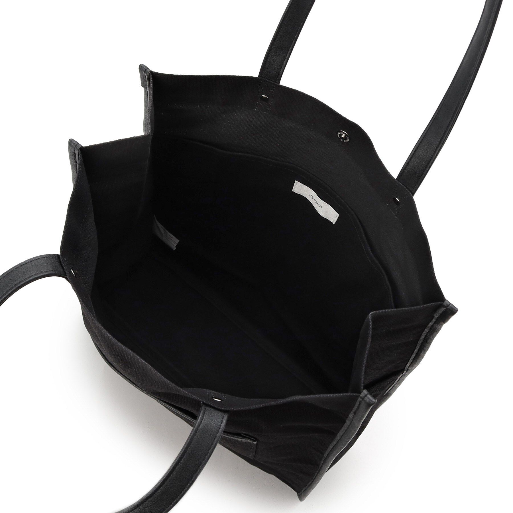 ITS&rsquo;DEMO「【推し活／A4対応】合皮パイピングキャンバストート」|トートバッグ|