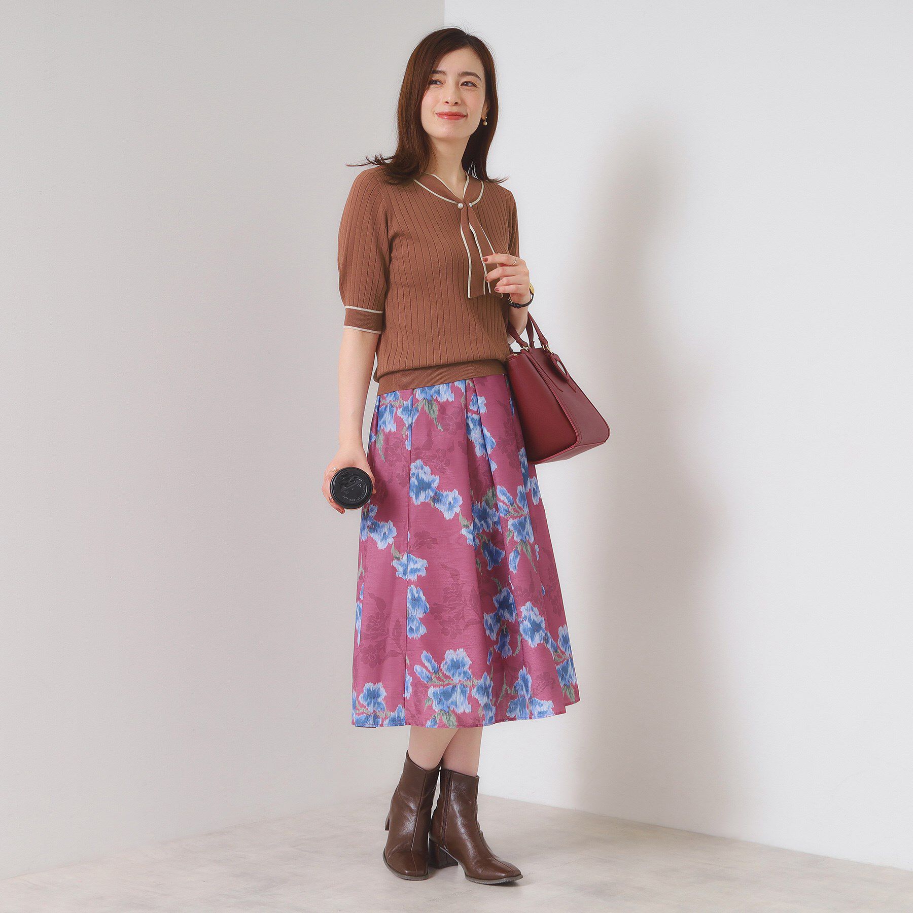 ITS&rsquo;DEMO「【手洗い可】配色ボウタイニット」|ニット・セーター|