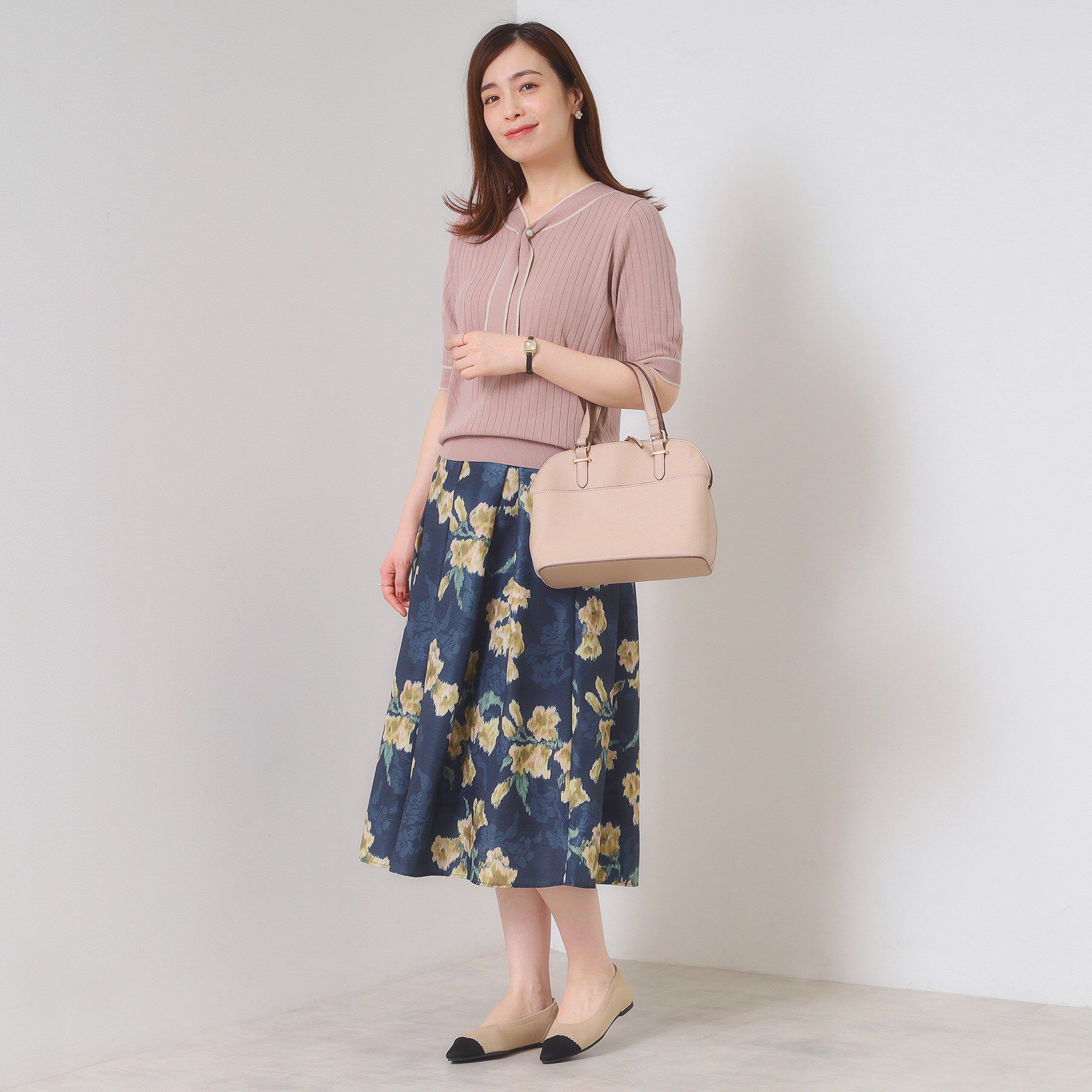 ITS&rsquo;DEMO「【手洗い可】配色ボウタイニット」|ニット・セーター|