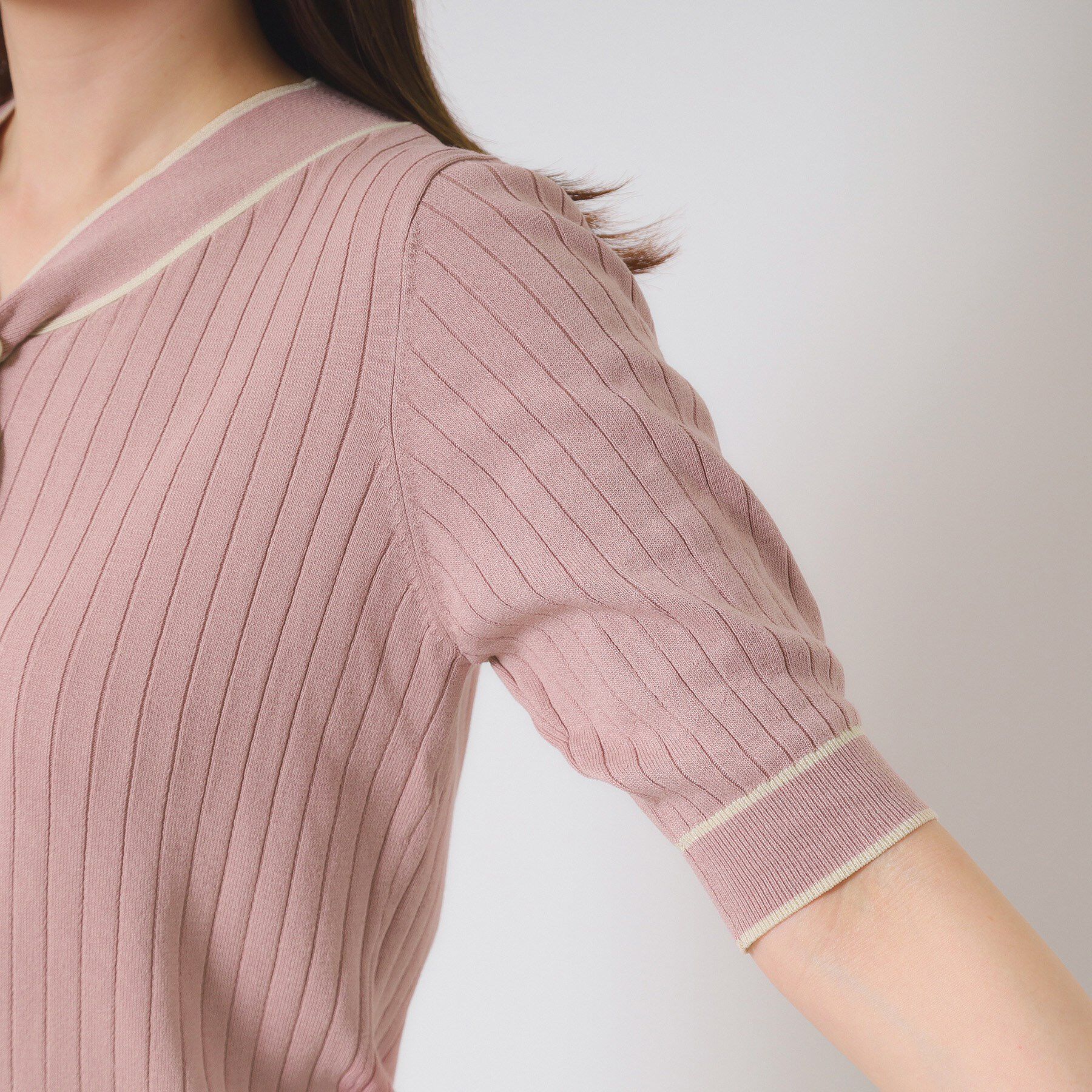 ITS&rsquo;DEMO「【手洗い可】配色ボウタイニット」|ニット・セーター|