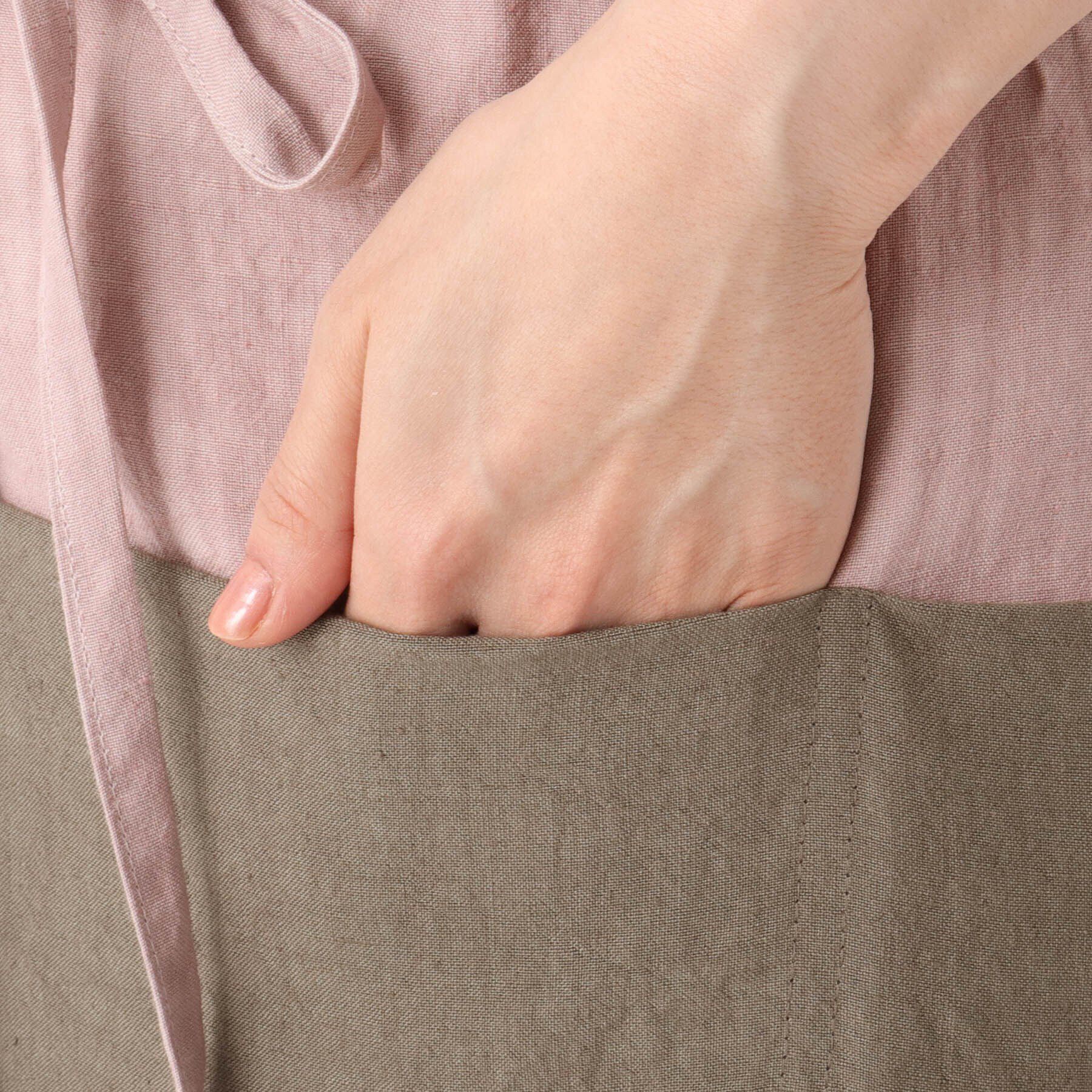 212 KITCHEN STORE「チムニーエプロン リネン SMPK」|食器・キッチングッズ|