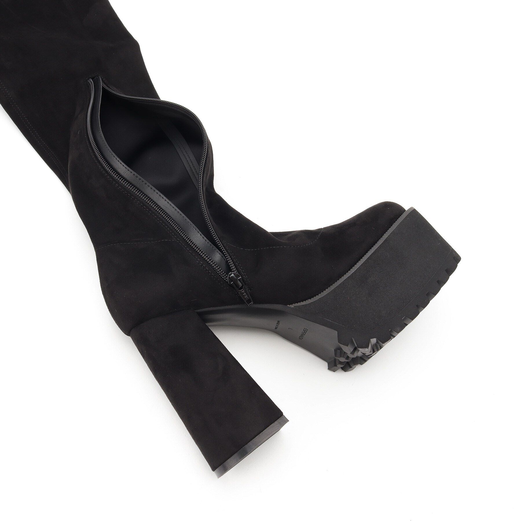 ESPERANZA「スクエアトゥ厚底ニーハイブーツ」|ショートブーツ|