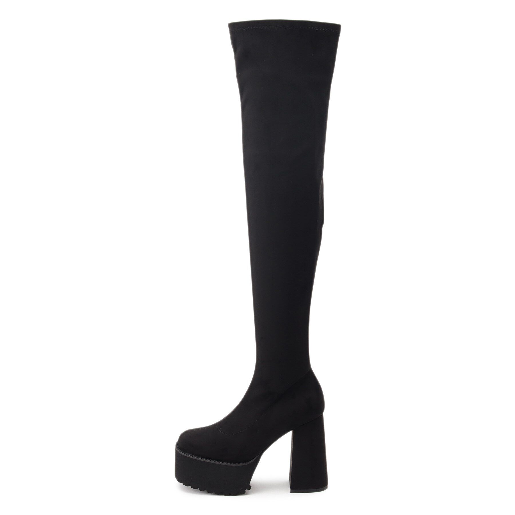 ESPERANZA「スクエアトゥ厚底ニーハイブーツ」|ショートブーツ|